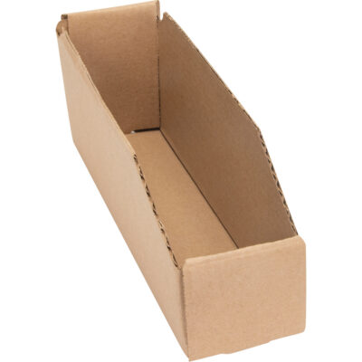 Boîtes profondes en carton ondulé, 2-7/8" la x 11-1/4" p x 4-1/2" h, Beige