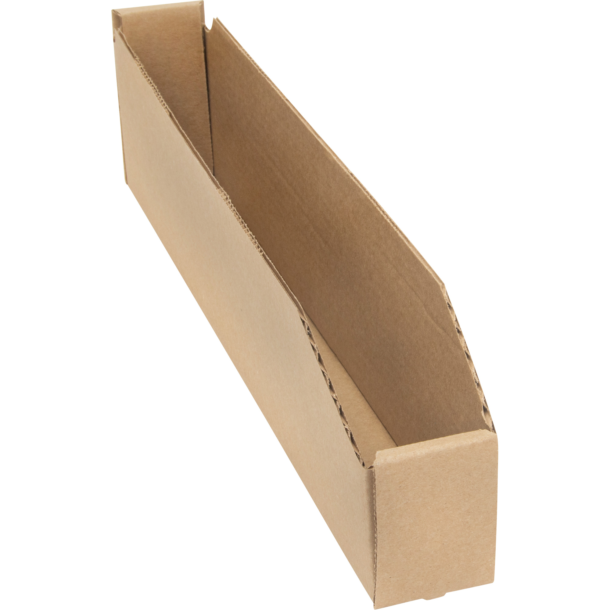 Boîtes profondes en carton ondulé, 2-7/8" la x 17-1/4" p x 4-1/2" h, Beige