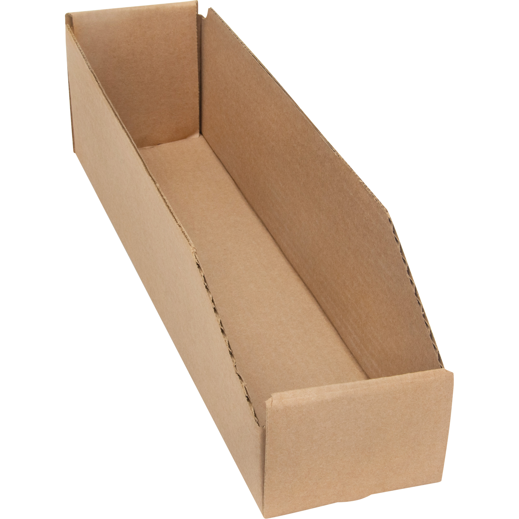 Boîtes profondes en carton ondulé, 3-3/4" la x 17-1/4" p x 4-1/2" h, Beige