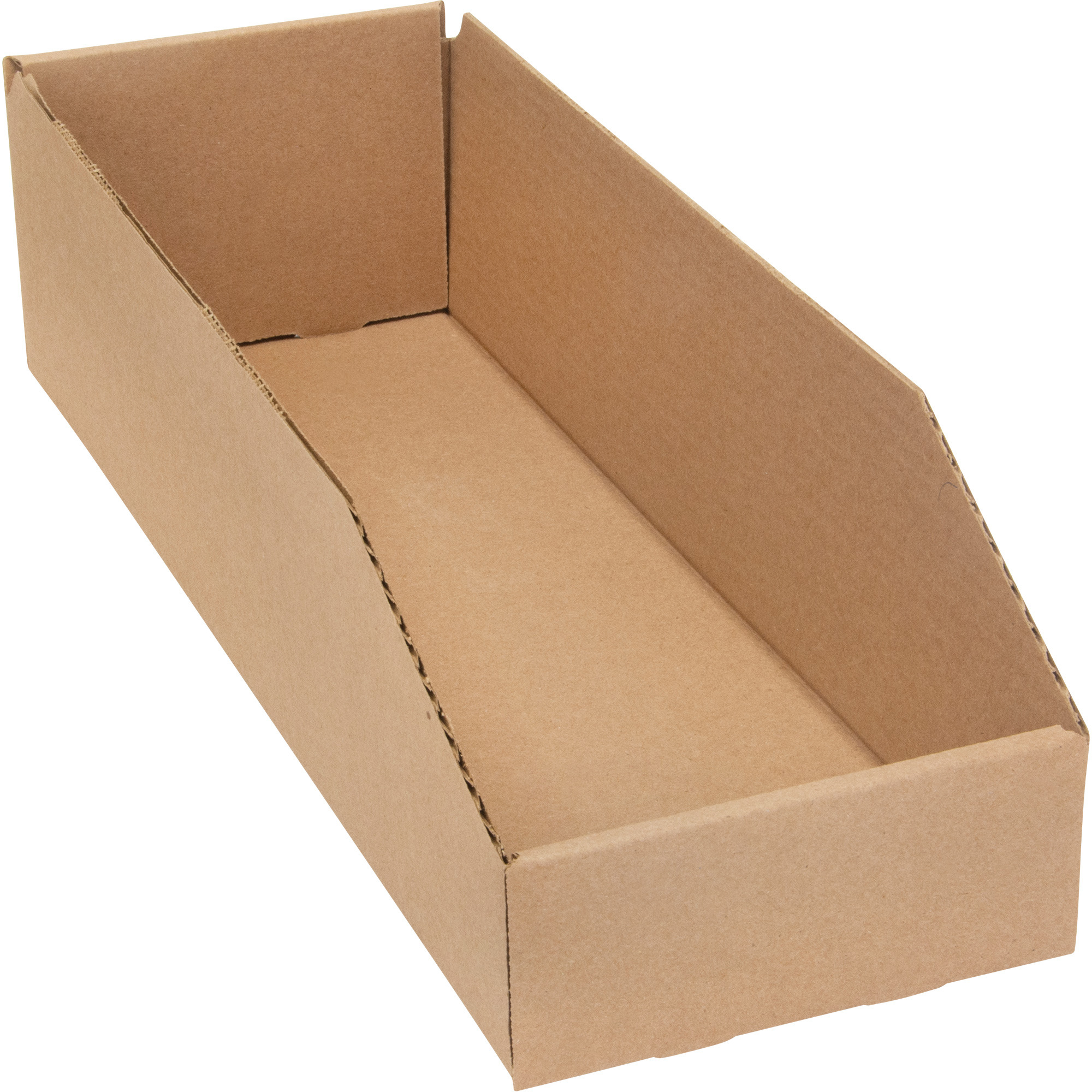 Boîtes profondes en carton ondulé, 5-3/4" la x 17-1/4" p x 4-1/2" h, Beige