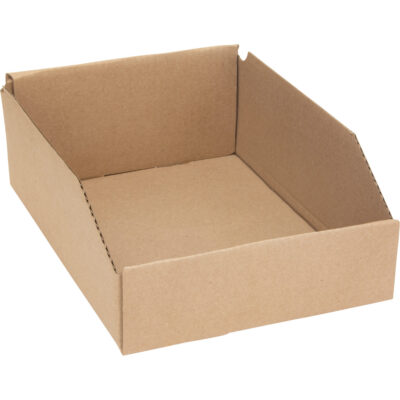 Boîtes profondes en carton ondulé, 8-3/4" la x 11-1/4" p x 4-1/2" h, Beige