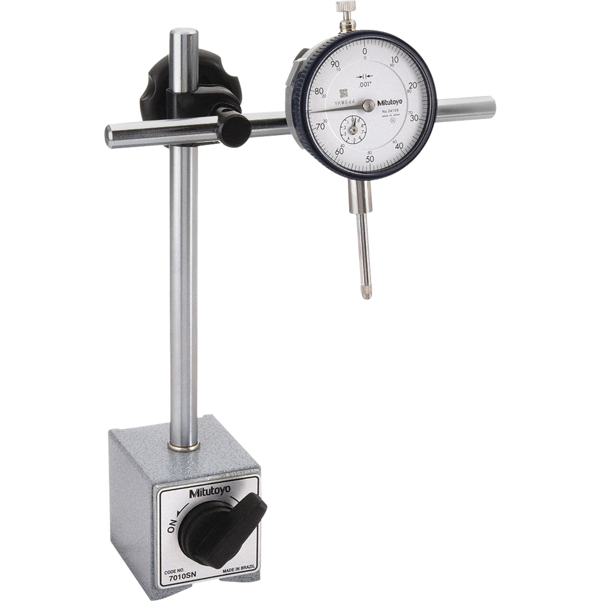 Indicateur à cadran et base magnétique 0,001" x 1"