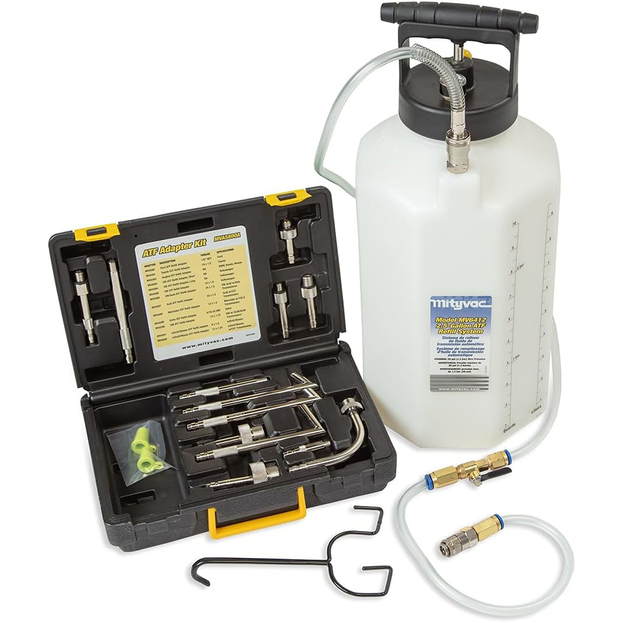Système de remplissage de liquide de transmission automatique de 2,5 gallon
