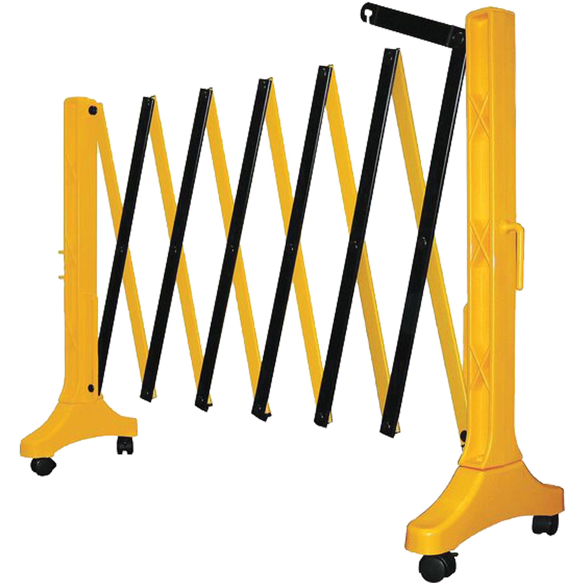 Barrière Xpandit, 36" h x 11,5' lo, Noir/Jaune