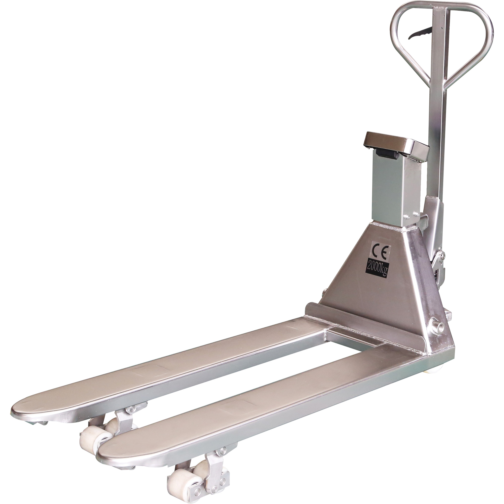 Transpalette avec balance Eco, 48" lo x 27" la, Capacité de 4400 lb