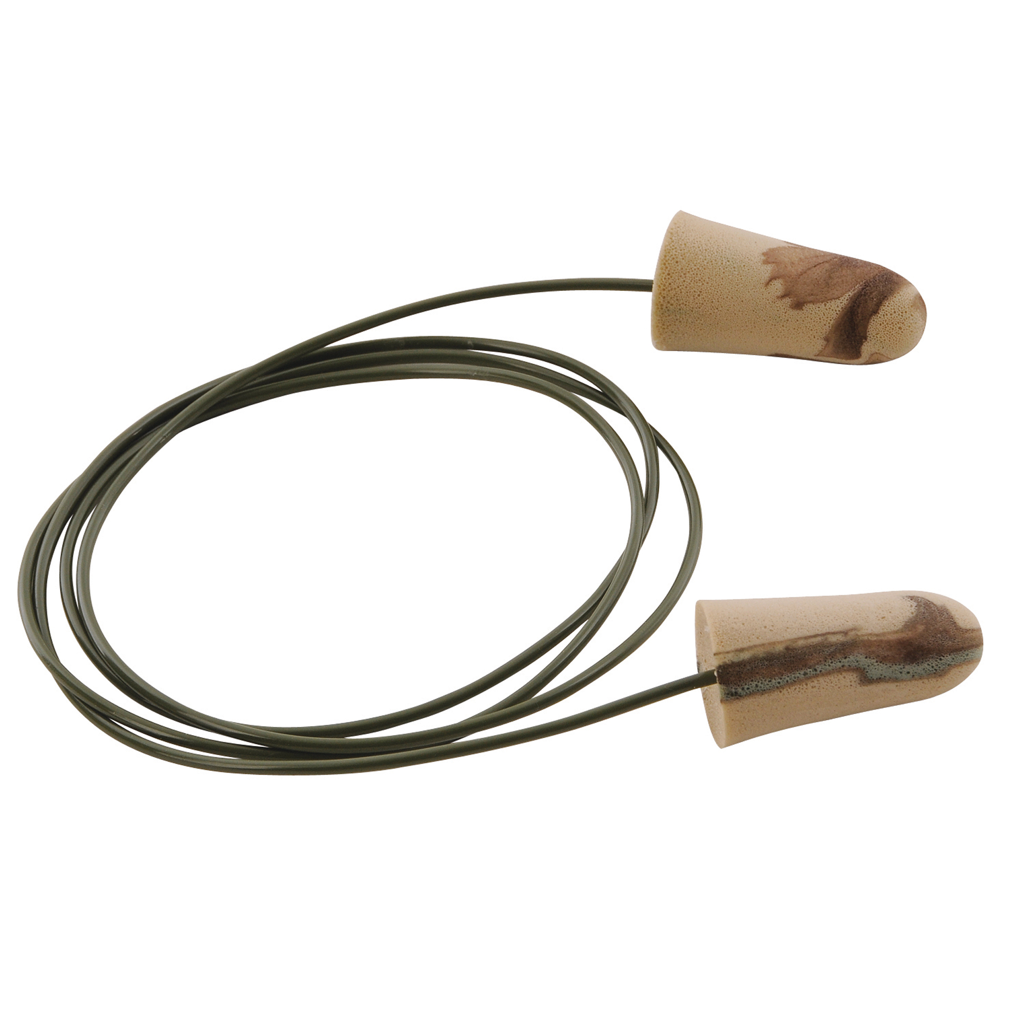 Bouchons d'oreilles Camo PlugsMD, Vrac - Sac en poly, Avec cordon