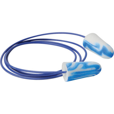 Bouchons d'oreilles en mousse muticolores SparkPlugsMD, Vrac - Boîte, Avec cordon