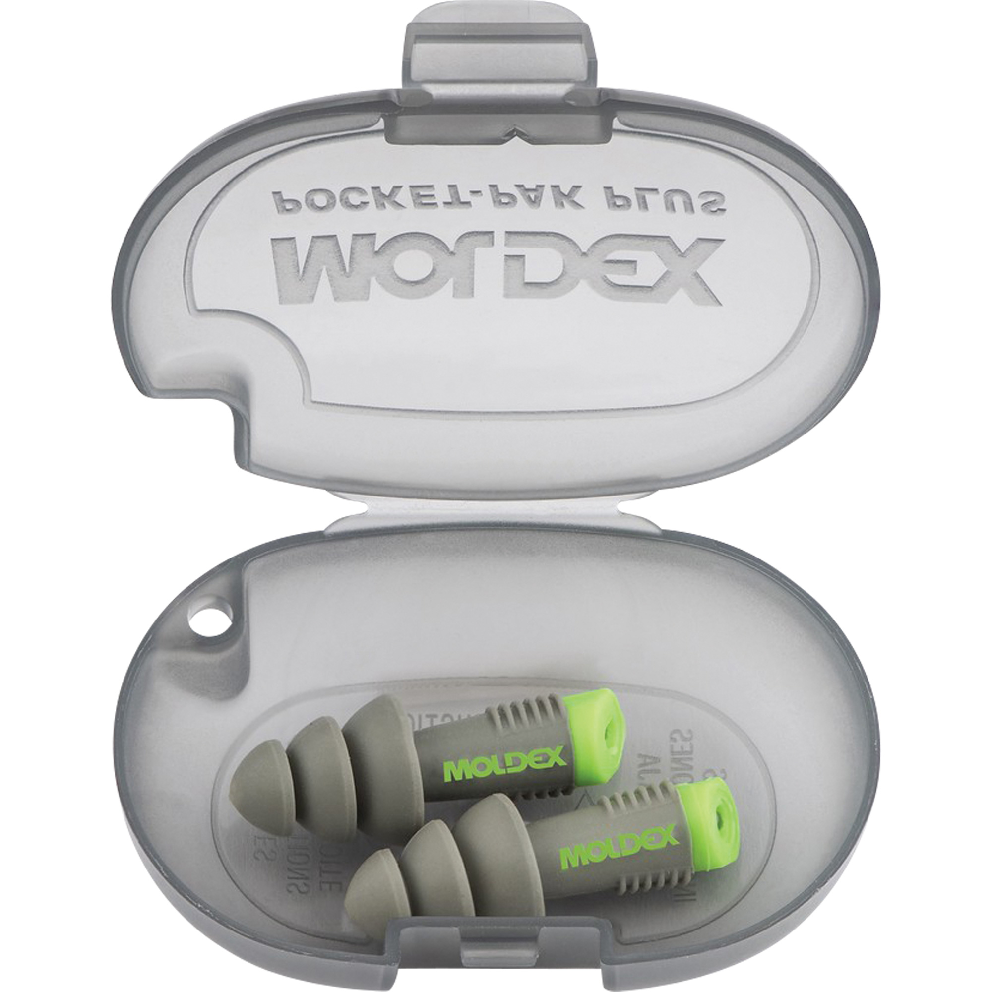 Bouchons d'oreilles réutilisables AlphasMC, Sans cordon, Vrac - Étui en plastique, 27 dB NRR, Taille unique