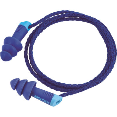 Bouchons d'oreilles réutilisables et détectables AlphasMC, Avec cordon, Taille unique, Vrac - Sac en poly, NRR dB 27