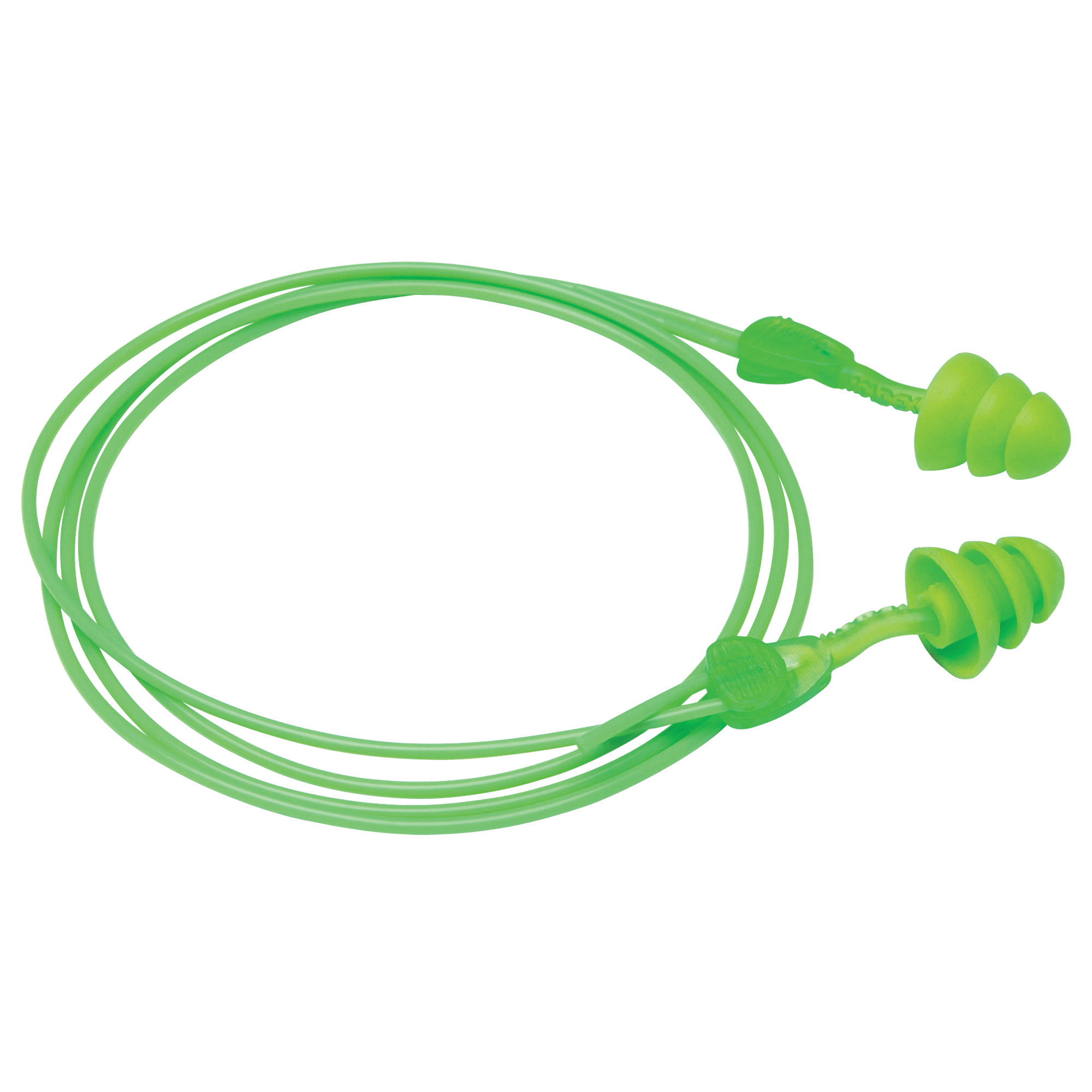 Bouchons d'oreilles réutilisables GlideMD Trio, Avec cordon, Vrac - À nu, 27 dB NRR, Taille unique