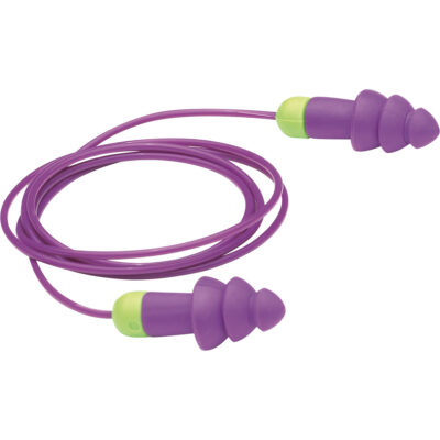 Bouchons d'oreilles réutilisables RocketsMD, Avec cordon, Vrac - Sac en poly, 27 dB NRR, Taille unique