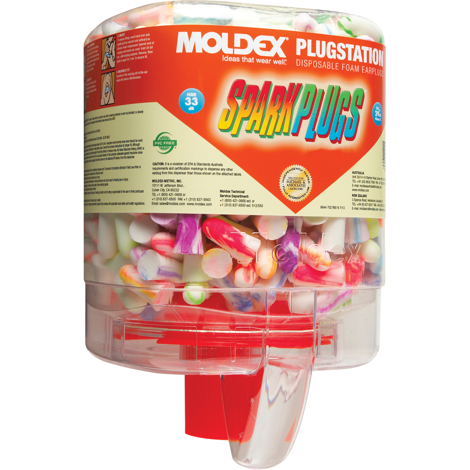 Distributeurs de bouchons d'oreilles PlugstationMD SparkPlugsMD