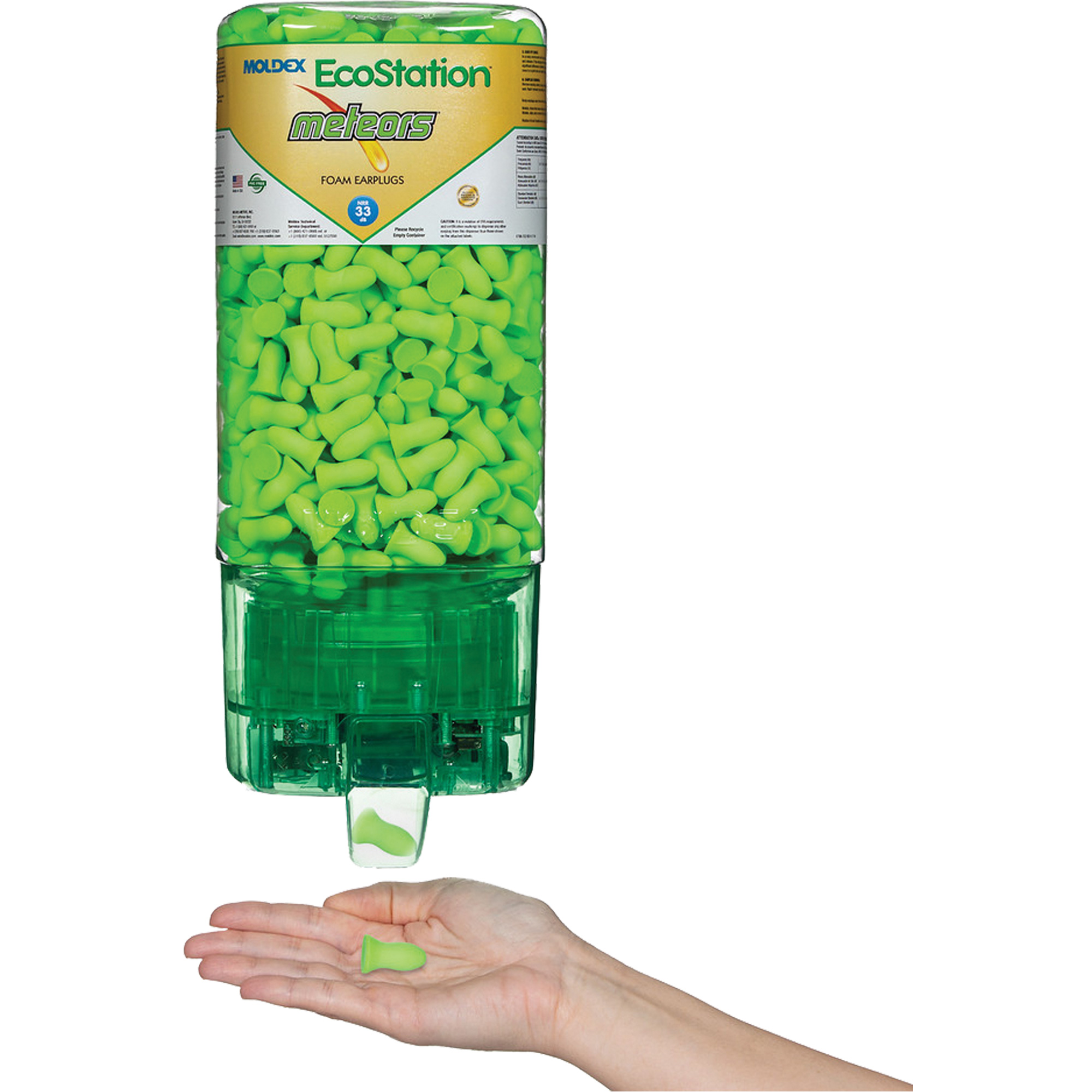 Ensemble de distributeur sans contact EcoStationMD de bouchons d'oreilles Meteors