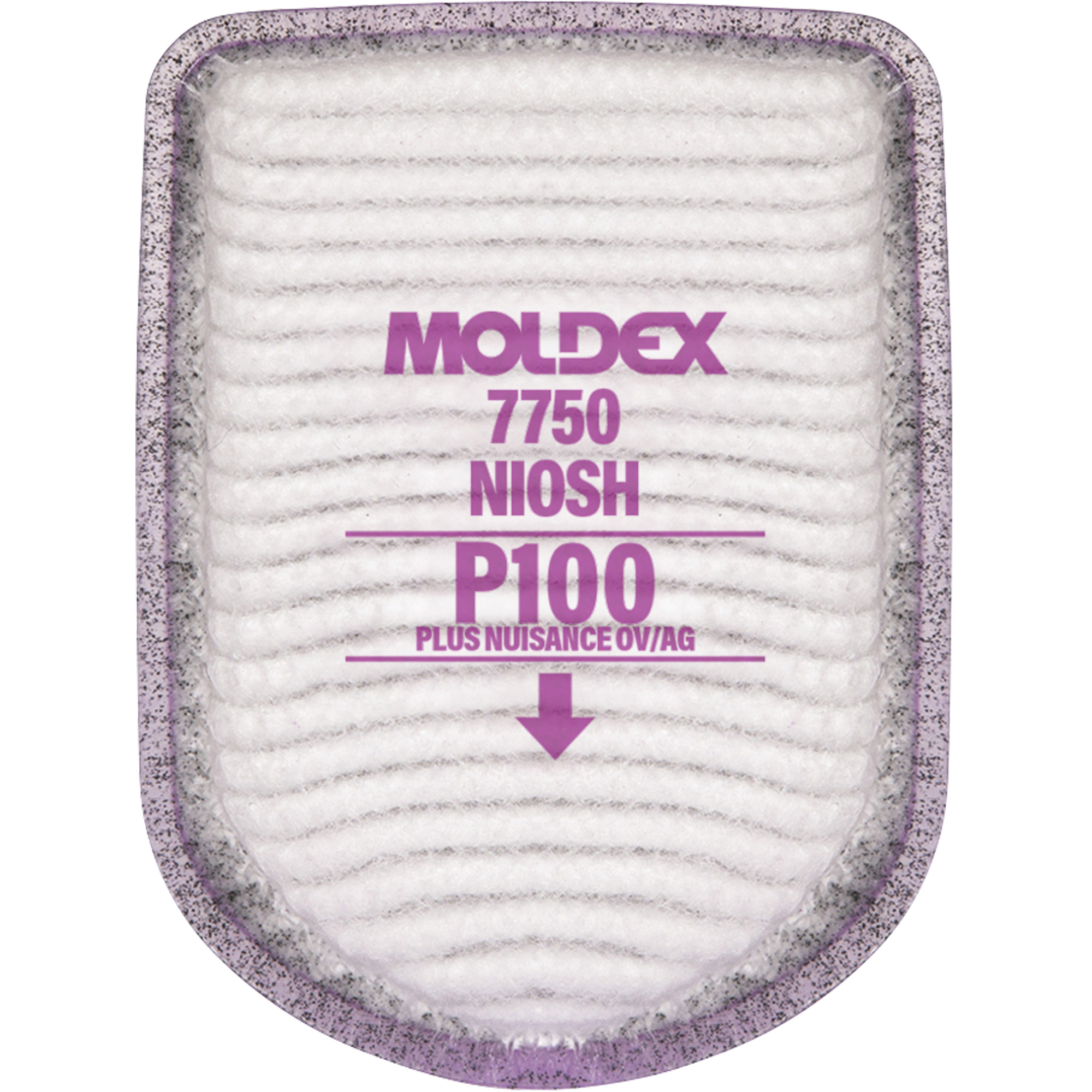 Filtre pour respirateur semi-rectangulaire, Filtre contre les particules avec suppresion de vapeurs nuisibles, Vapeurs organiques/Gaz acides/P100