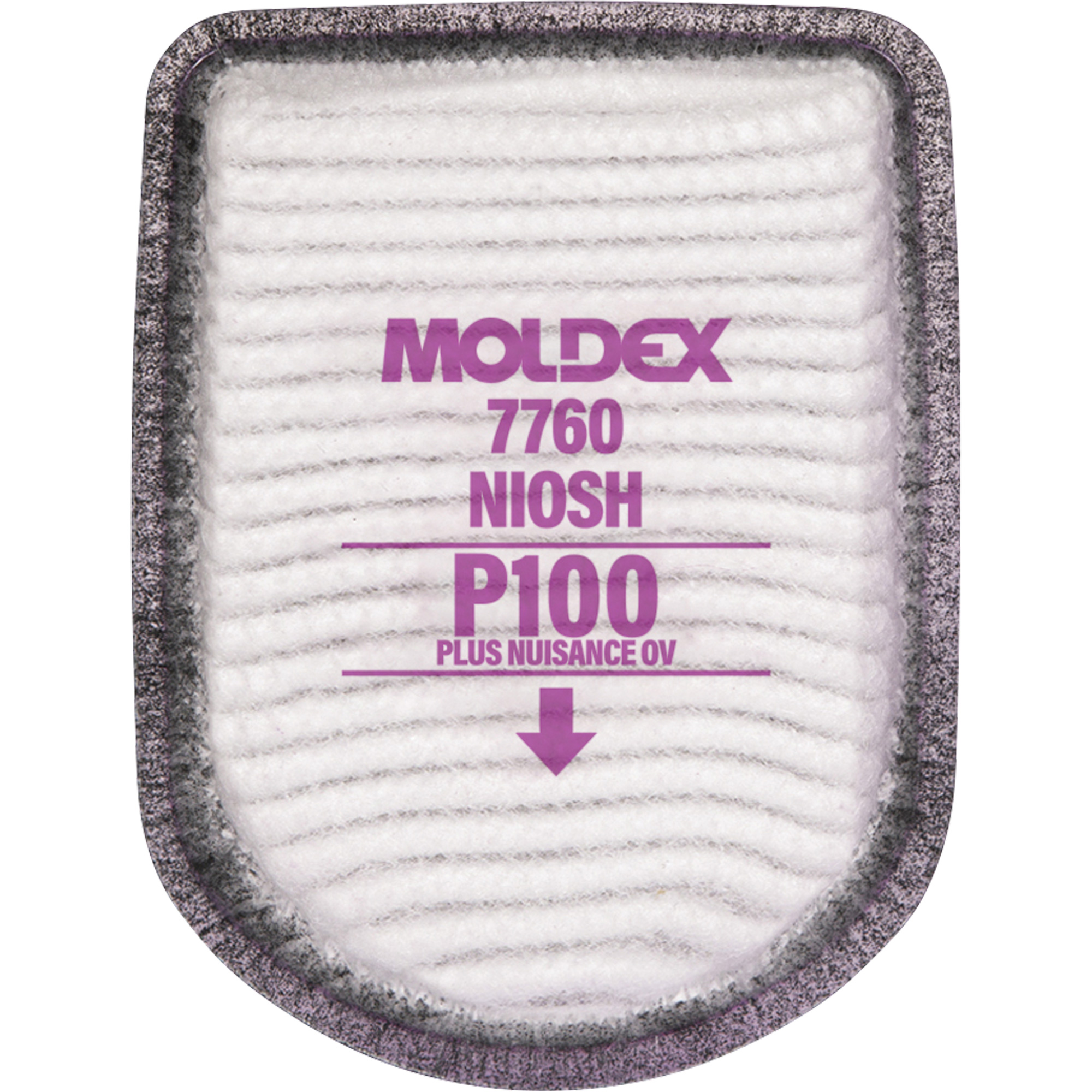 Filtre pour respirateur semi-rectangulaire, Filtre contre les particules avec suppresion de vapeurs nuisibles, Vapeurs organiques/P100