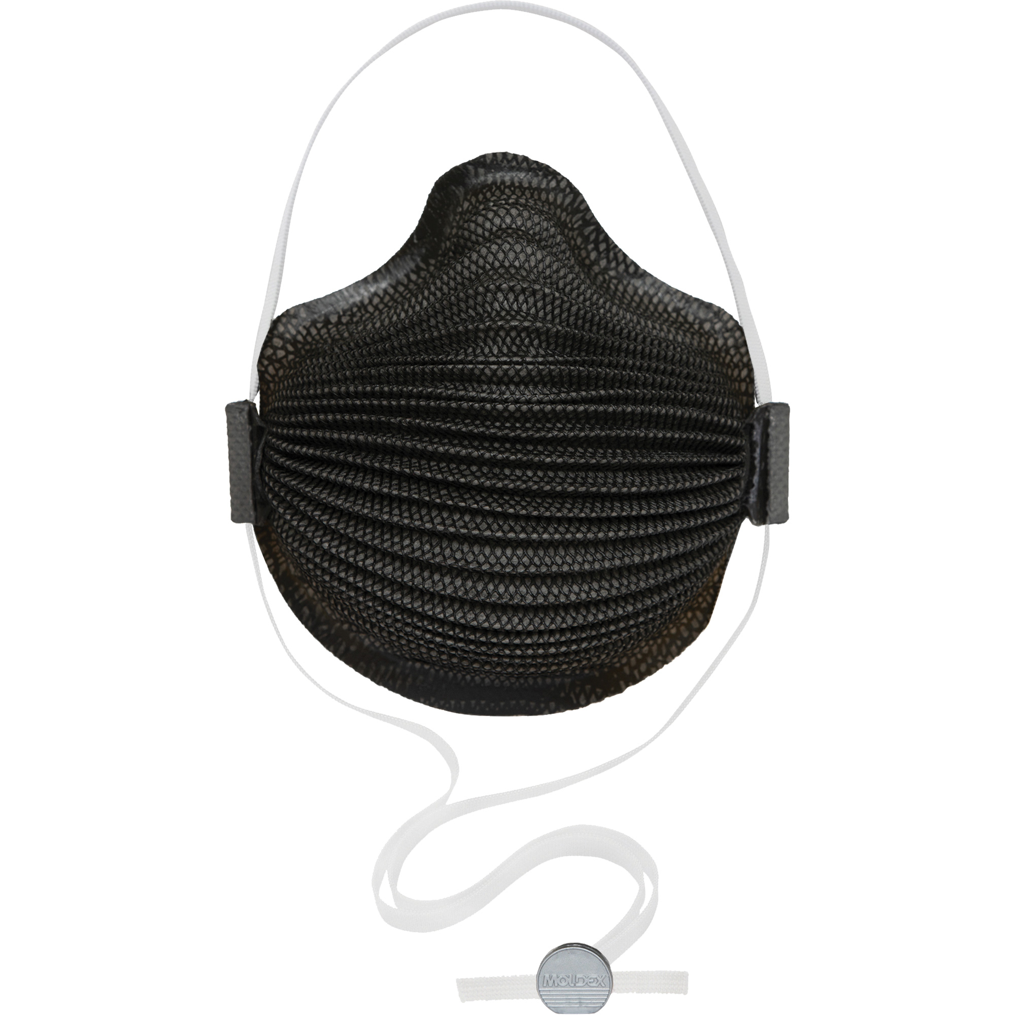 Masques jetables AirWave série M noirs avec SmartStrapMD et embout nasal, N95, Certifié NIOSH, Moyen/grand