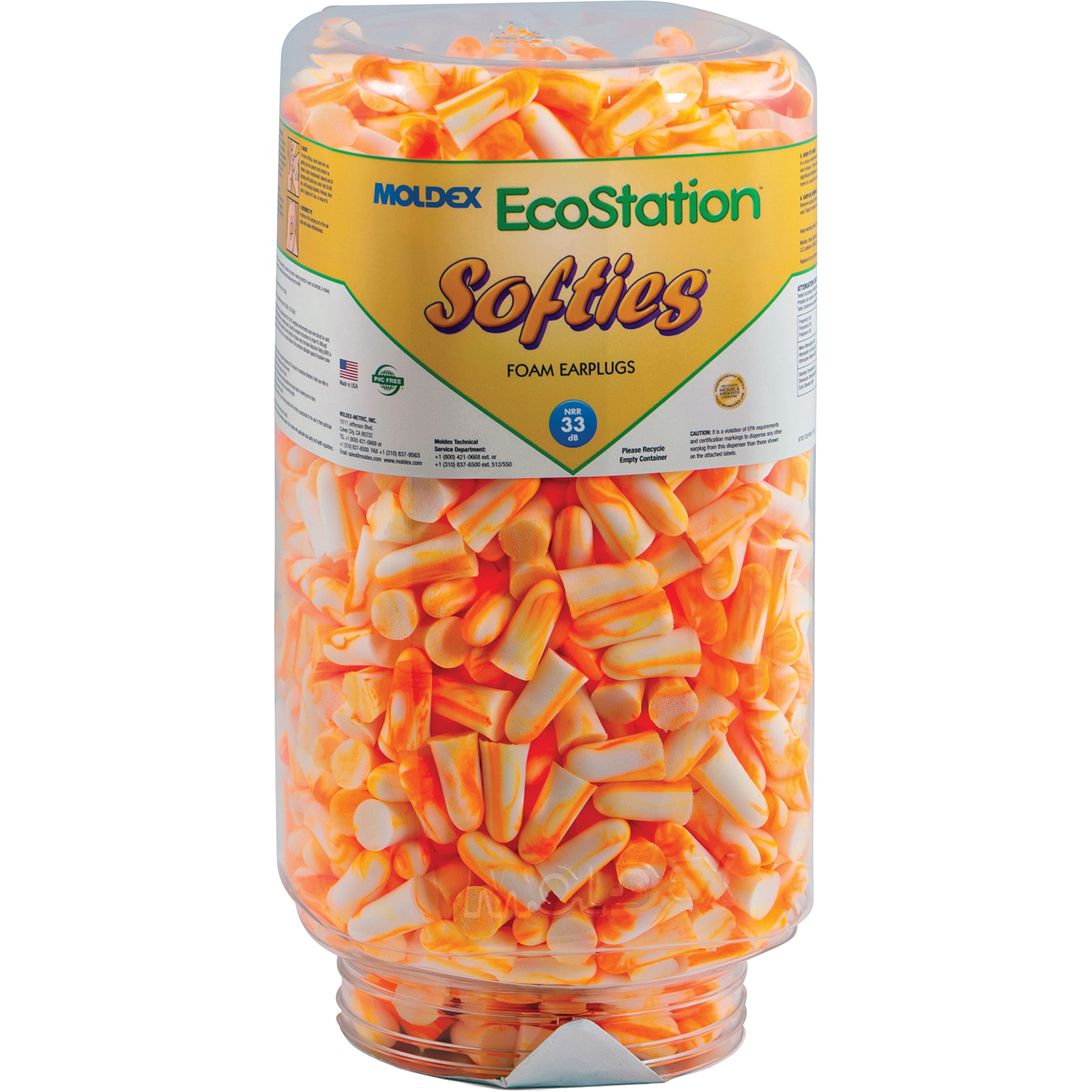 Recharge de bouchons d'oreilles SoftiesMD pour EcoStationMC , Vrac - Contenant