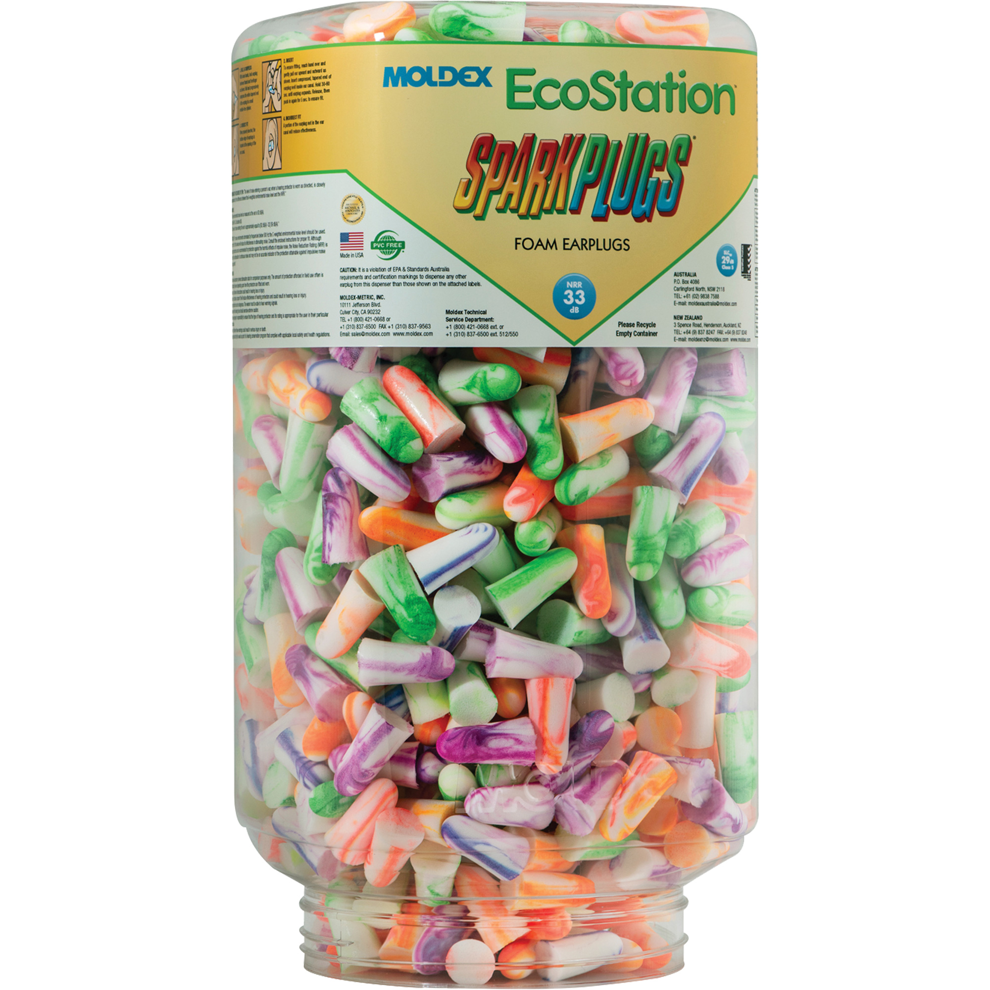 Recharge de bouchons d'oreilles SparkPlugsMD pour EcoStationMC, Vrac - Contenant