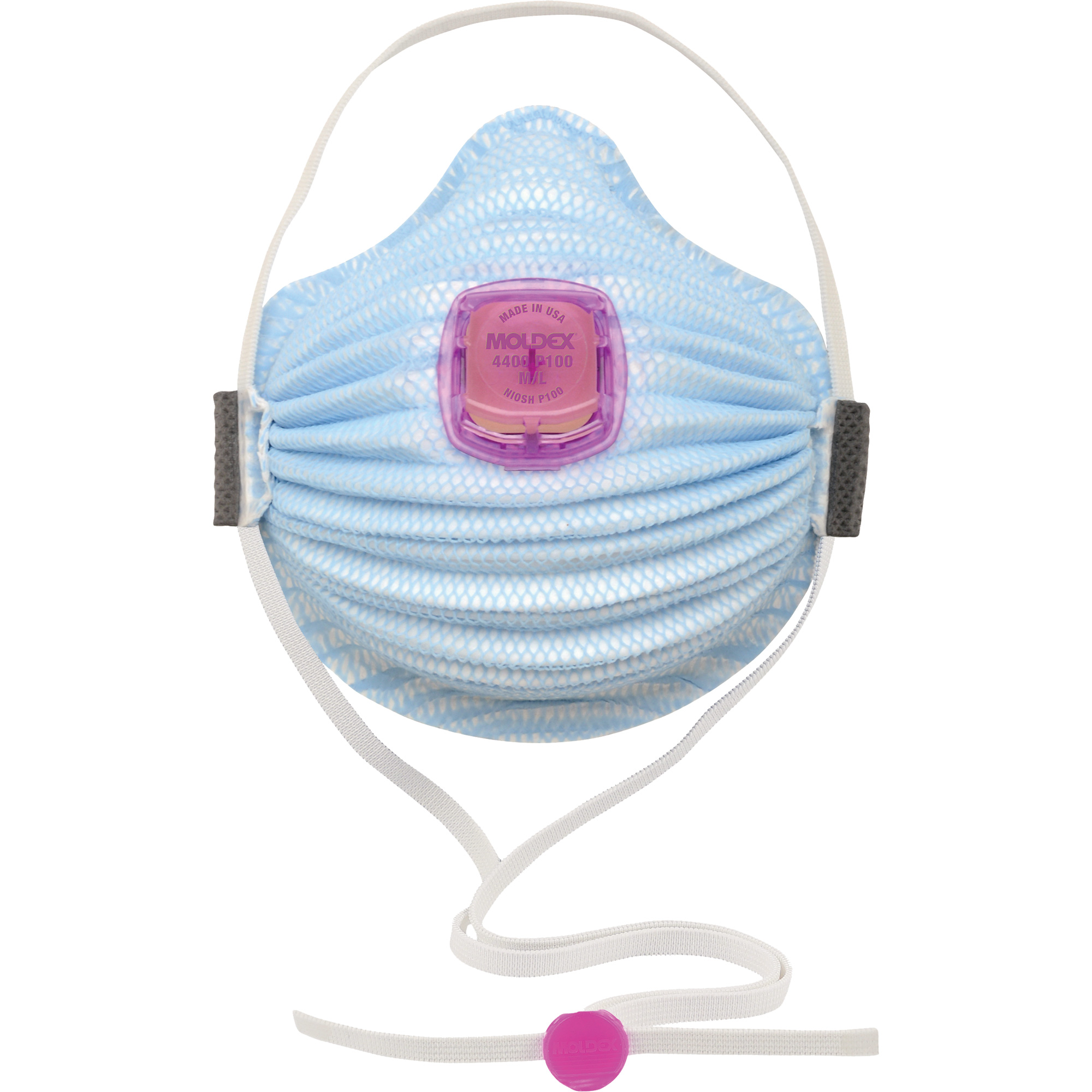 Respirateur de la série AirWaveMD 4400 avec Smartstrap et garniture d'étanchéité intégrale en mousse, P100, Certifié NIOSH, Moyen/grand