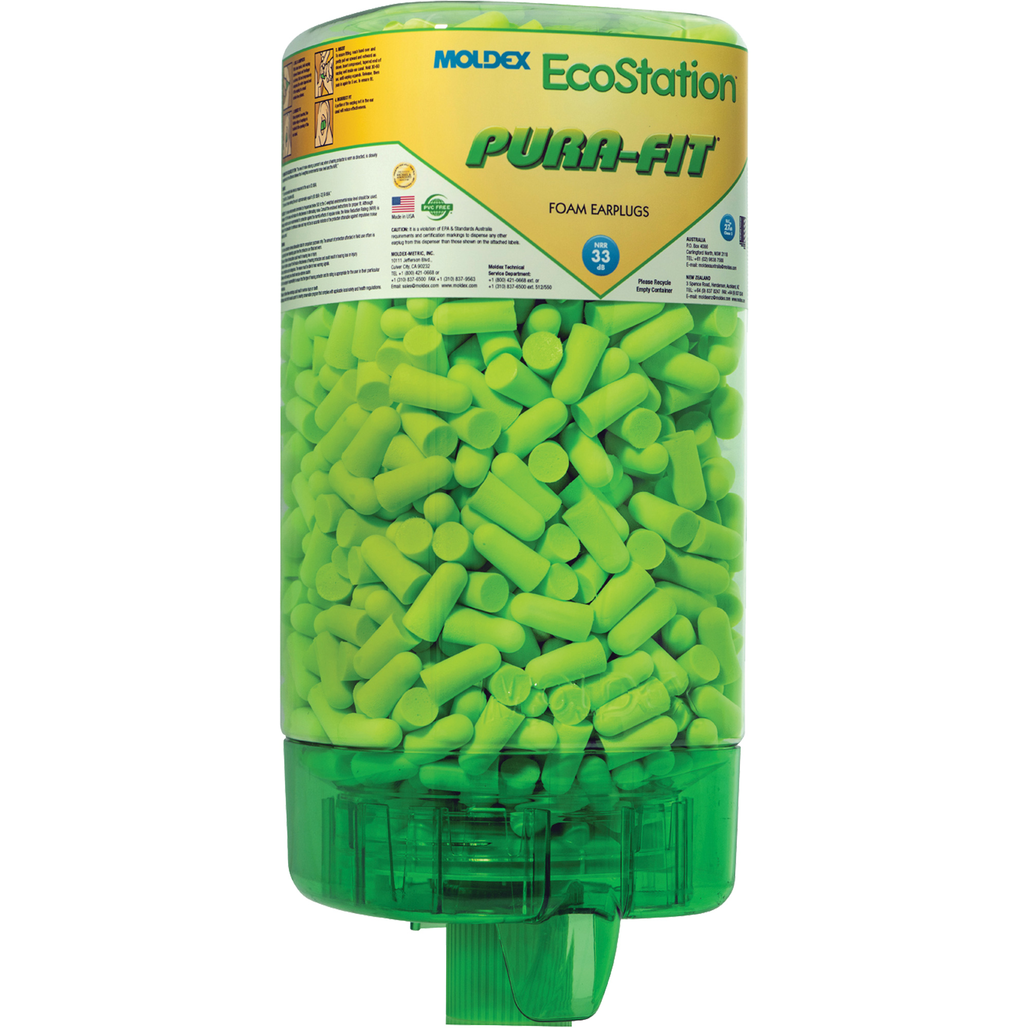 Trousse de démarrage de distributeur de bouchons d'oreilles EcoStationMC Pura-FitMD