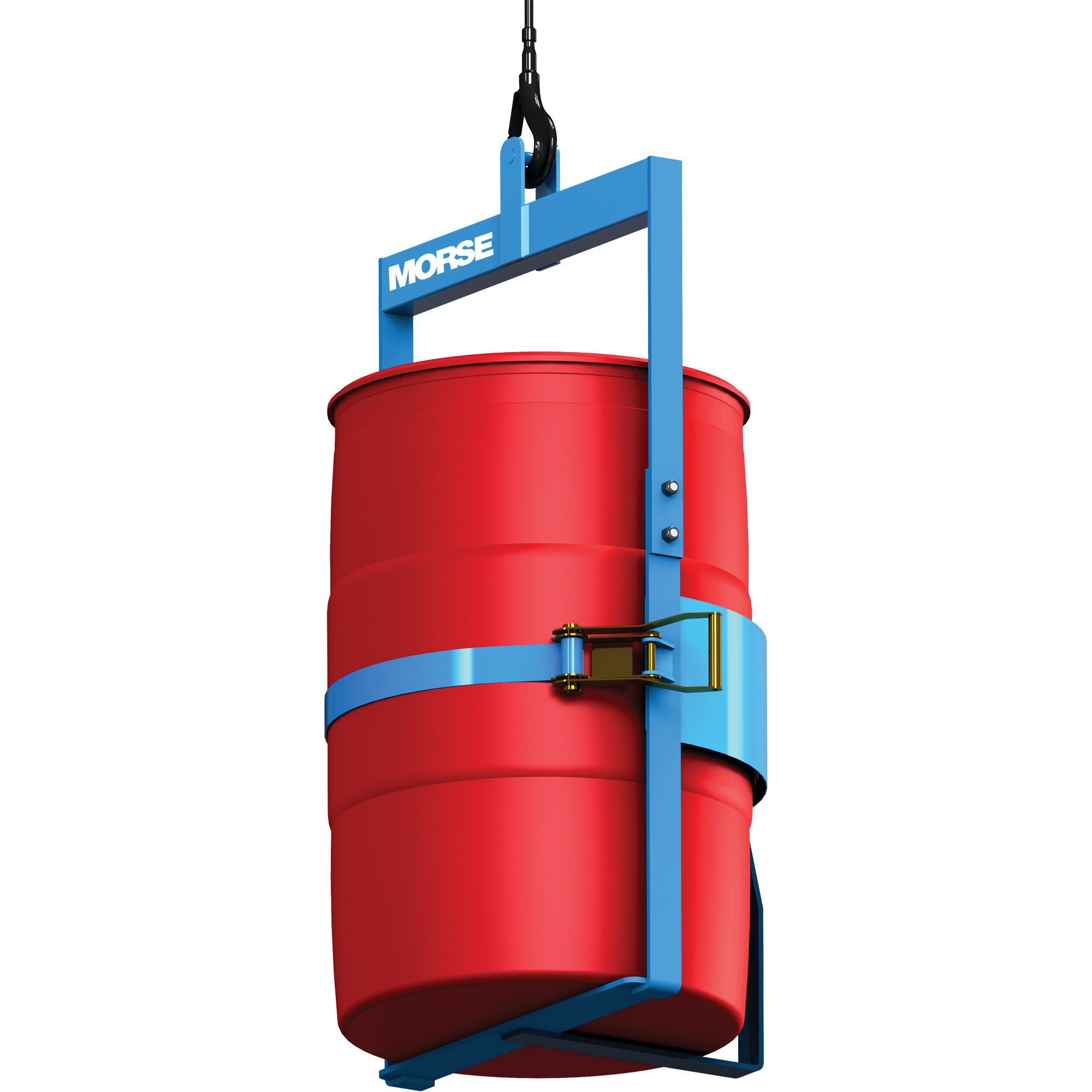 Appareil de levage pour baril avec crochet sur le dessous, Cap. 1000 lb/454 kg