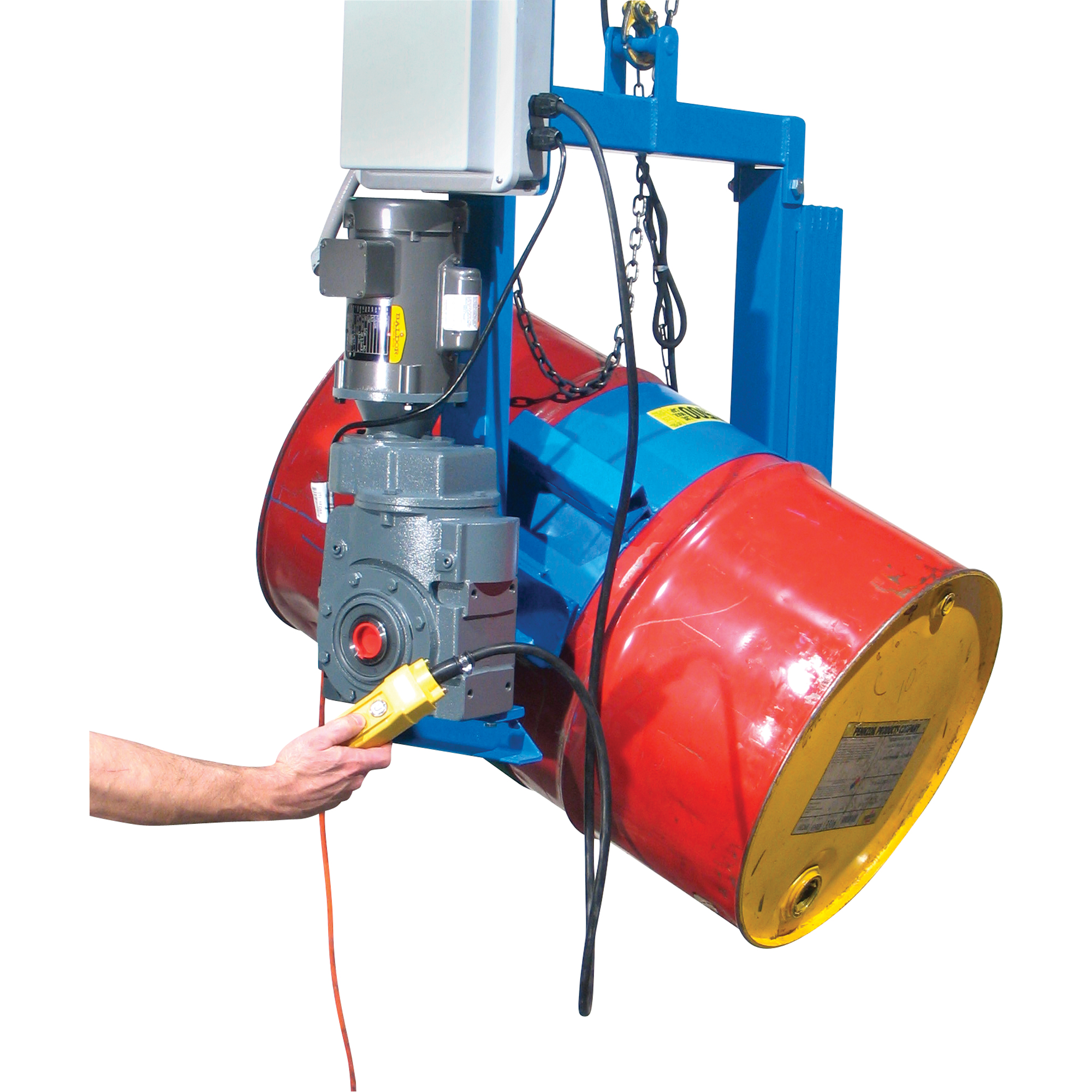 BASCULE BARIL POUDRE 1 PHASE/115V CAP 1500LB, Baril de 55 gal. US (45 gal. imp.), Capacité 1500 lb/680 kg