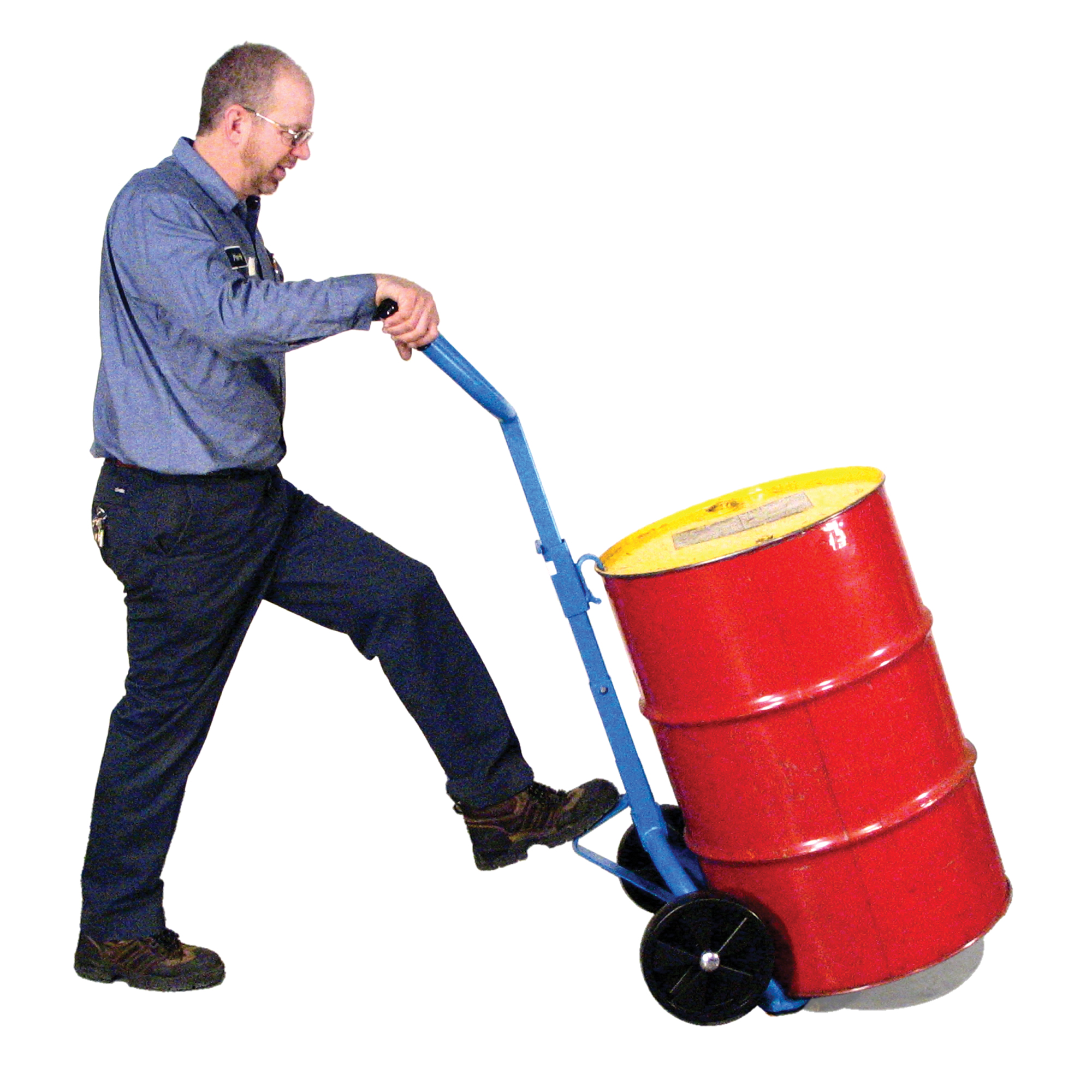 Diable pour baril, Fabriqué en Acier, 30 - 55 gal. US (25 - 45 gal. imp.) – Image 2
