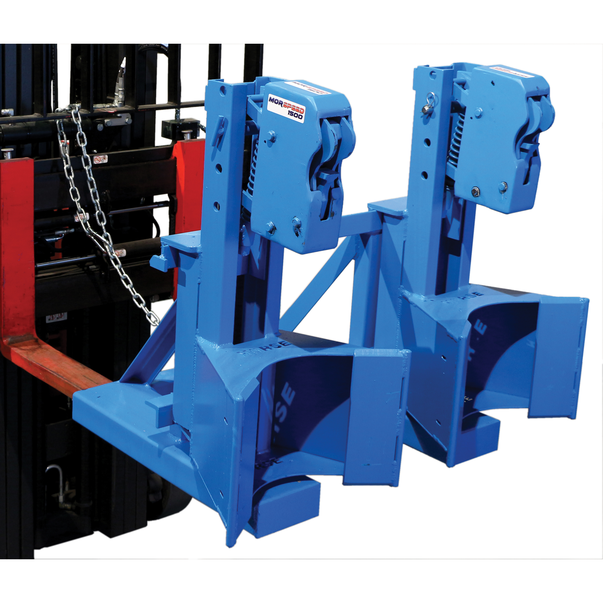 Manipulateur de barils MORSPEED 1500MC pour chariot élévateur, Pour 55 gal. US (45 gal. imp.)