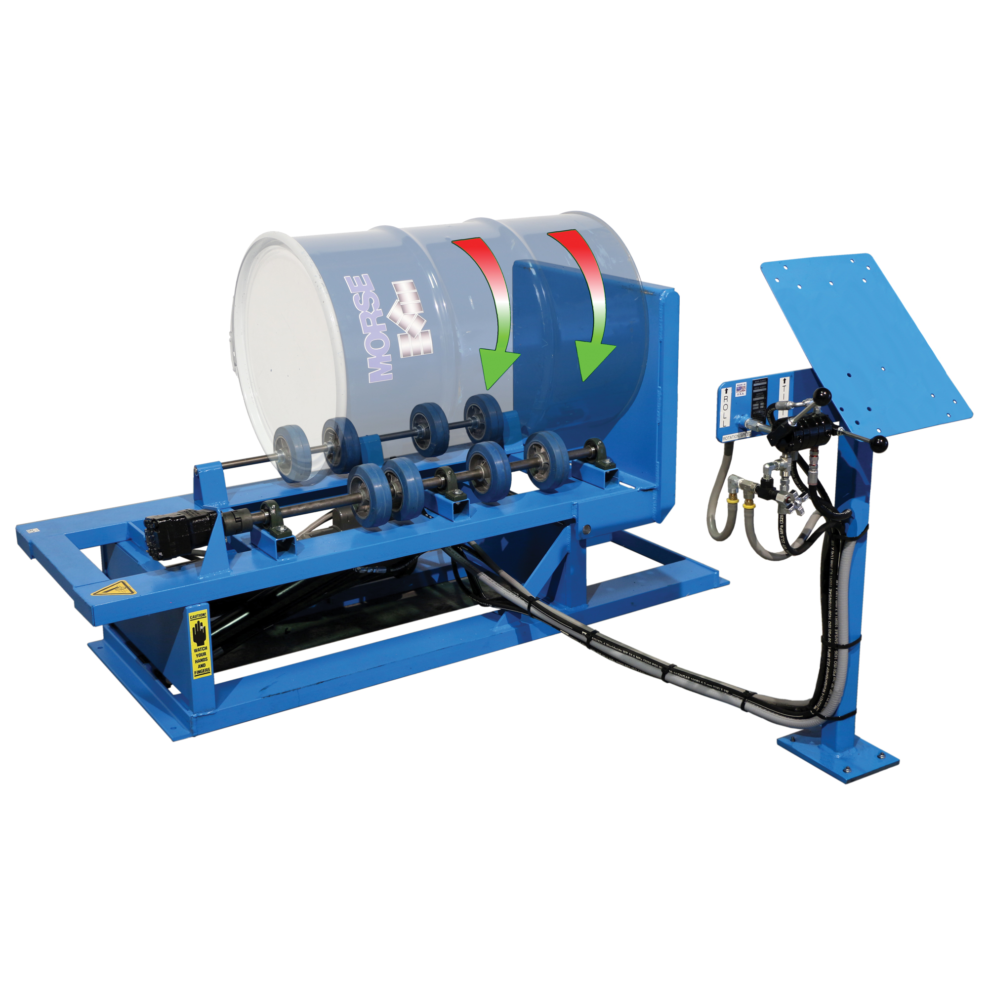 Mélangeur de baril Hydra-Lift, 55 gal. US (45 gal. imp.) Capacité, Vitesse variable, 1 CV