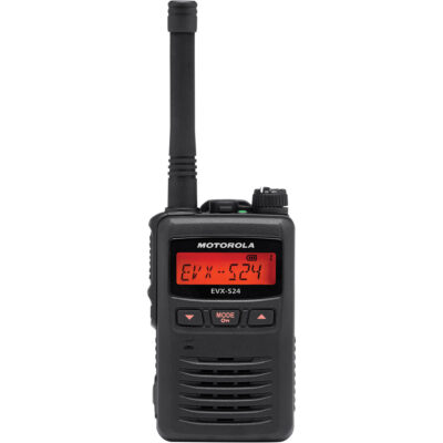 Radio portative de série EVX-S24, Bande UHF, 256 canaux, Portée 200 000 pi²