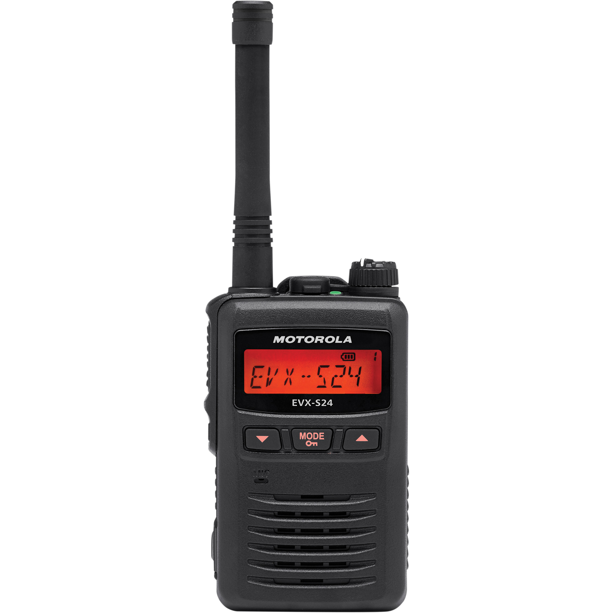 Radio portative de série EVX-S24, Bande UHF, 256 canaux, Portée 200 000 pi²