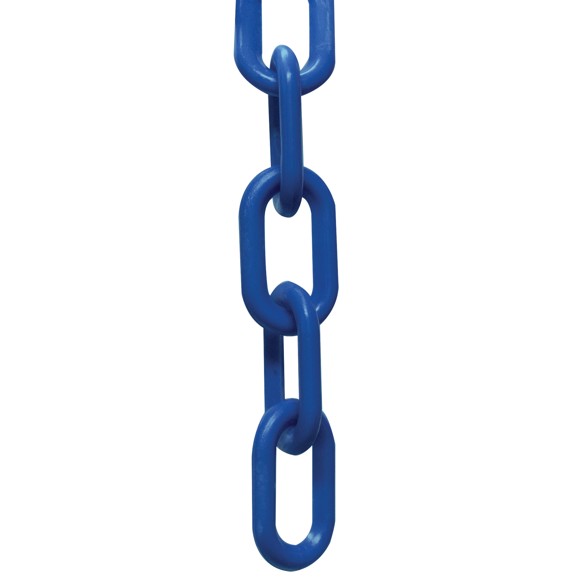 Barrière avec chaîne en plastique de 25', Bleu