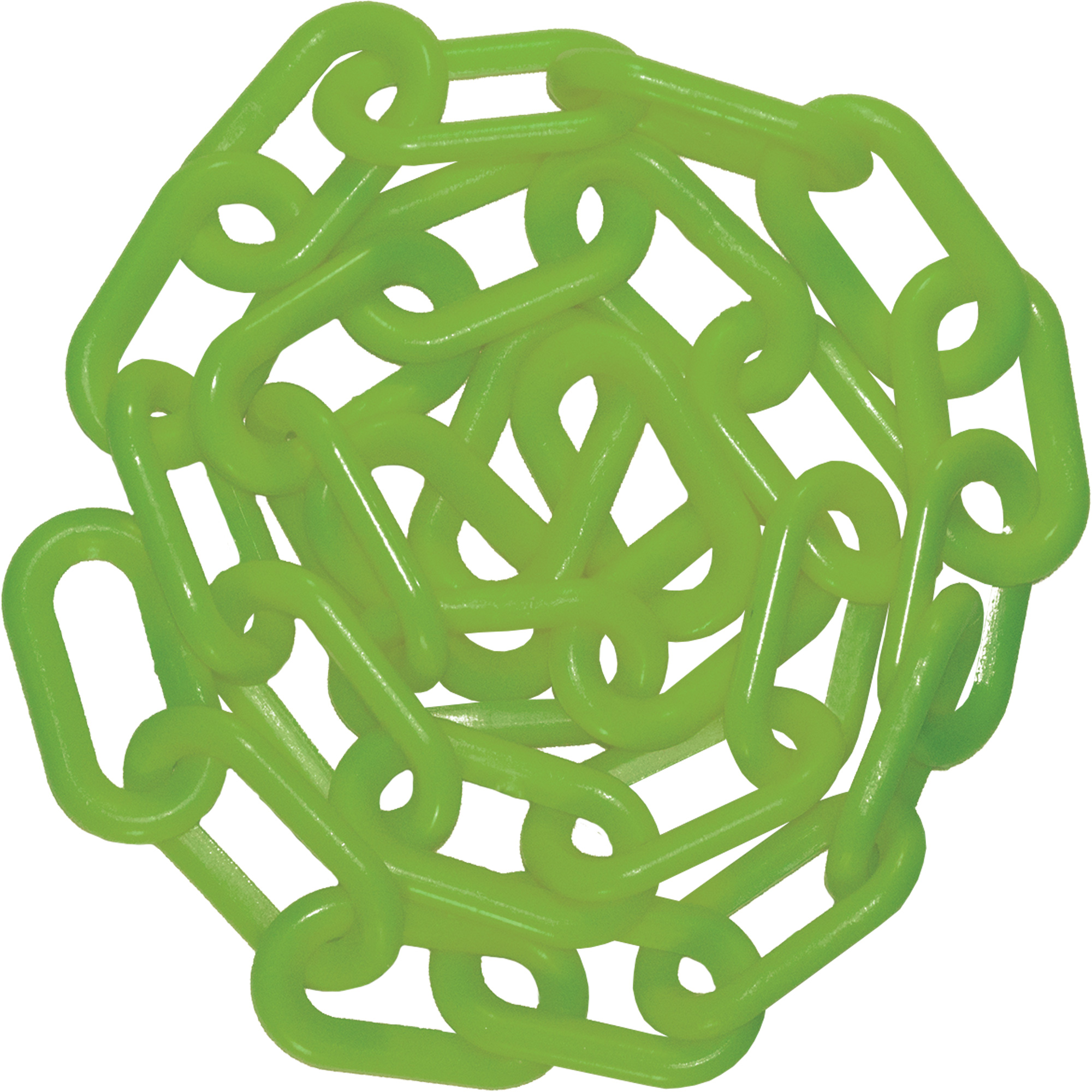 Barrière avec chaîne en plastique de 25', Vert