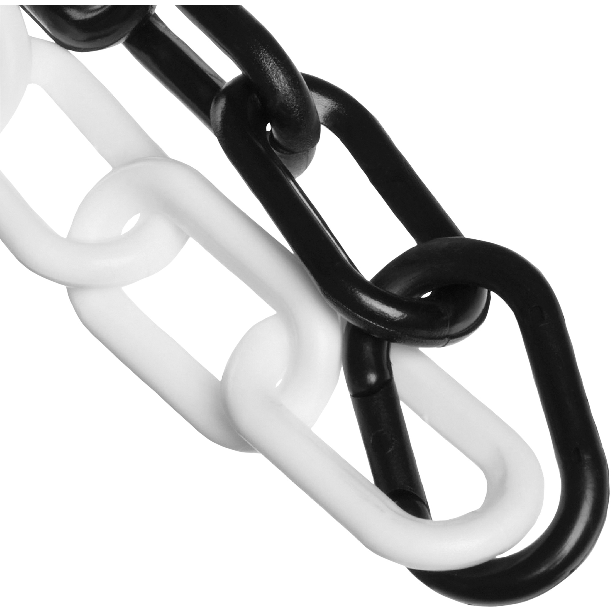 Chaîne de sécurité en plastique, Noir/Blanc