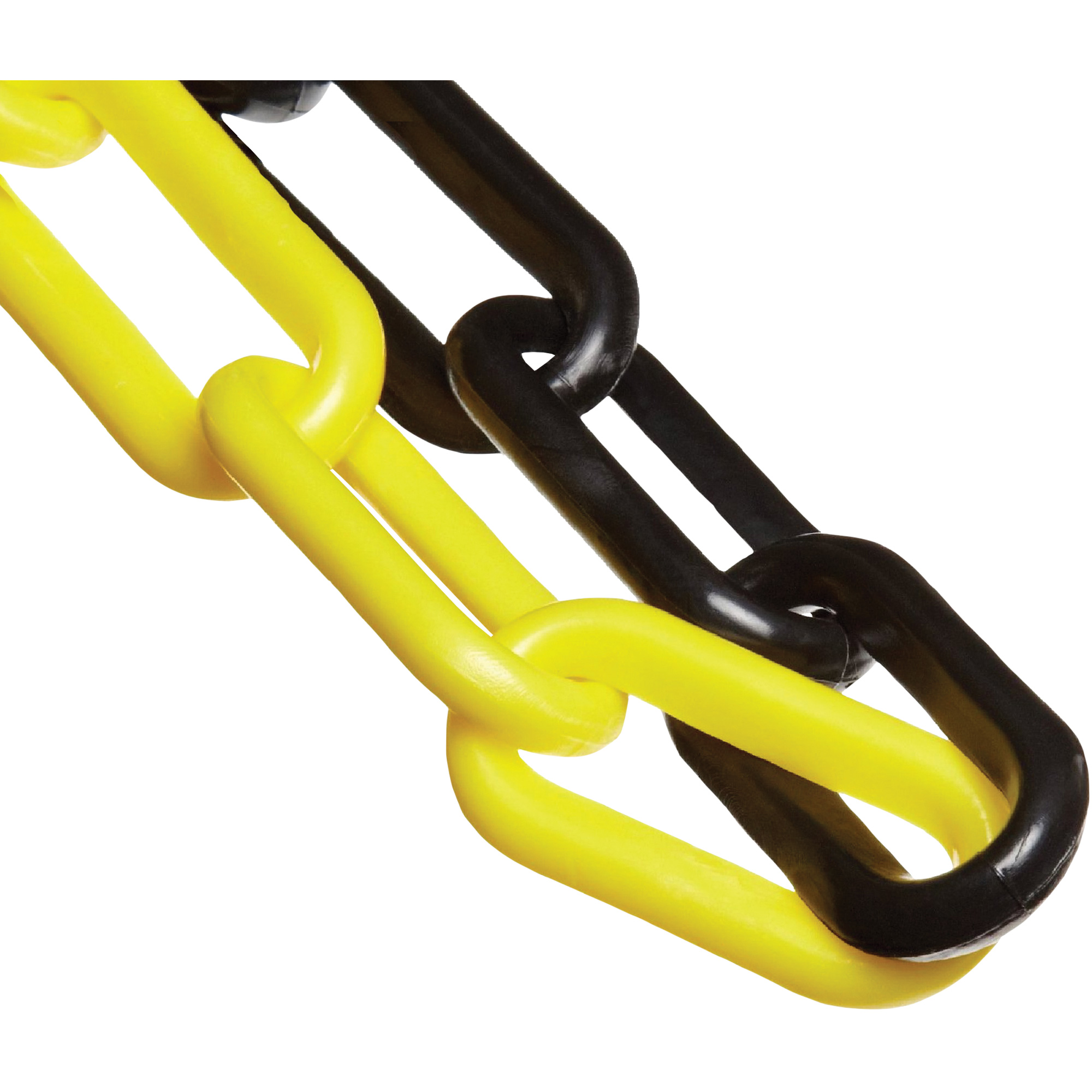 Chaîne de sécurité en plastique, Noir/Jaune