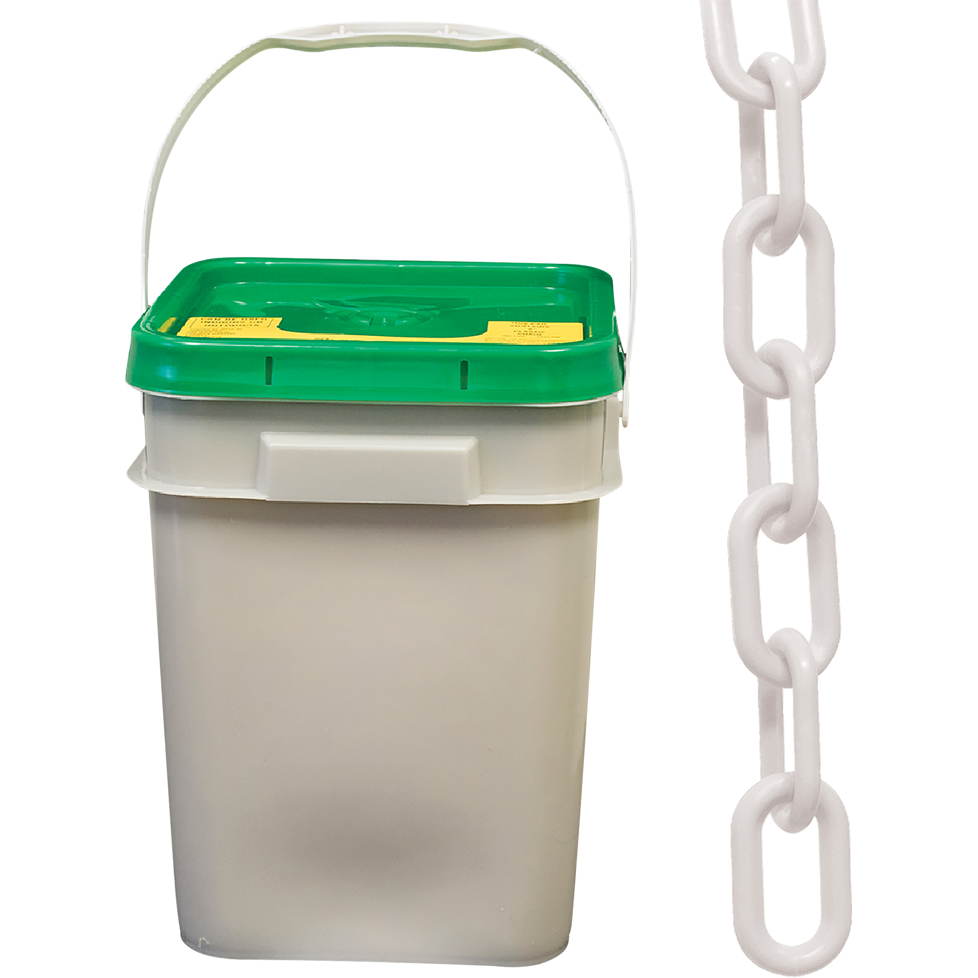 Chaîne de sécurité en plastique robuste, Blanc