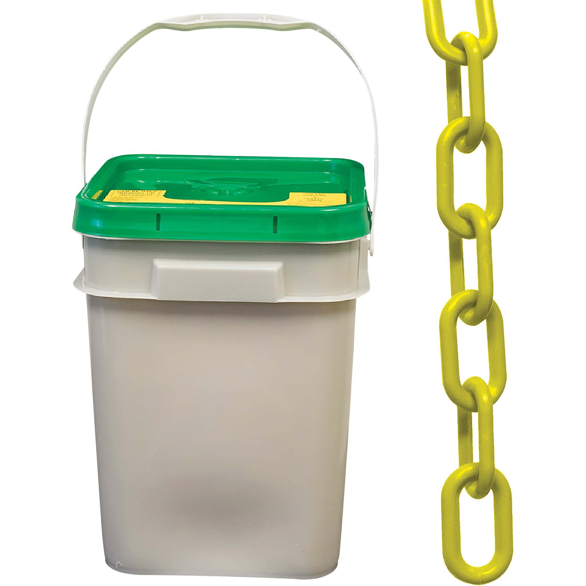 Chaîne de sécurité en plastique robuste, Jaune
