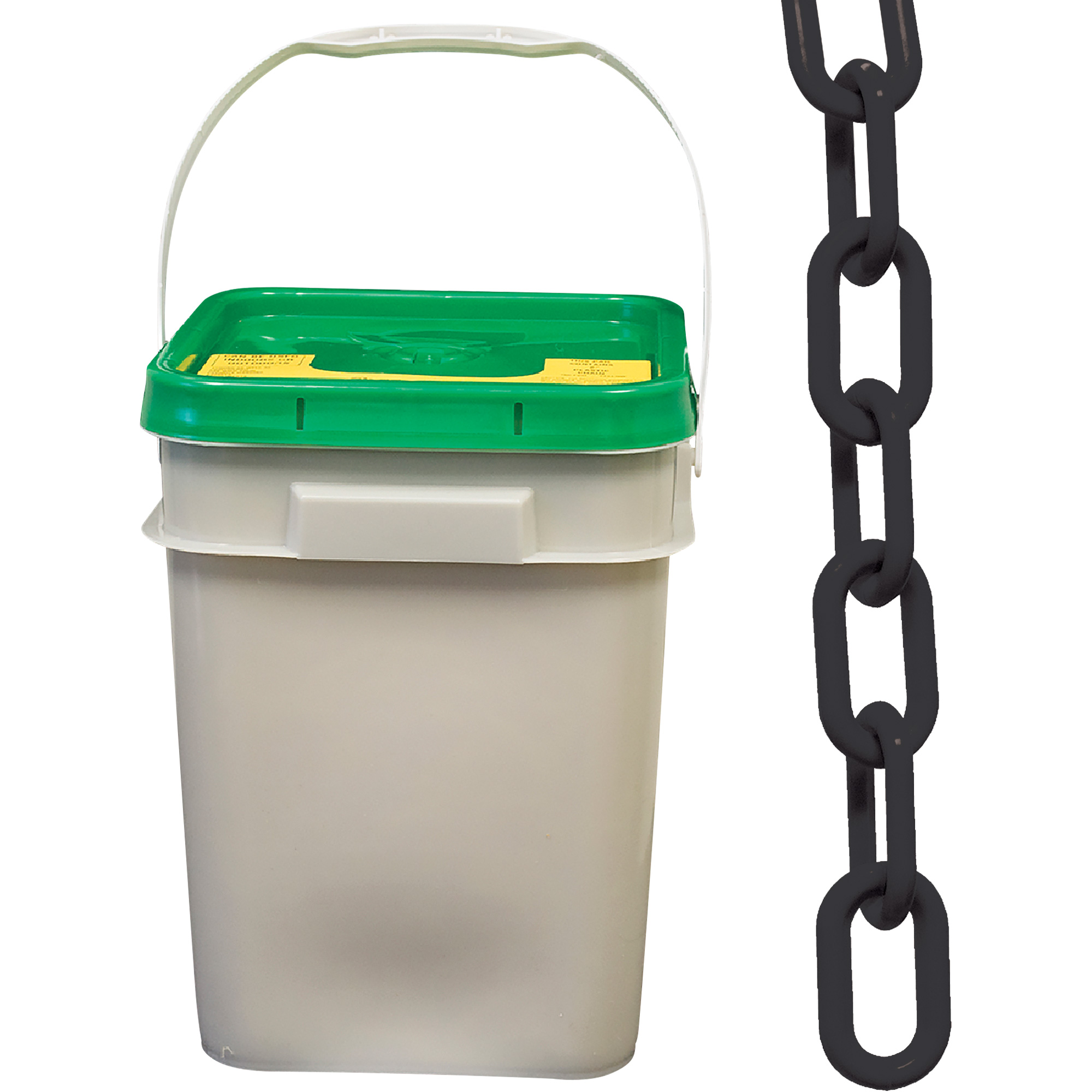 Chaîne de sécurité en plastique robuste, Noir