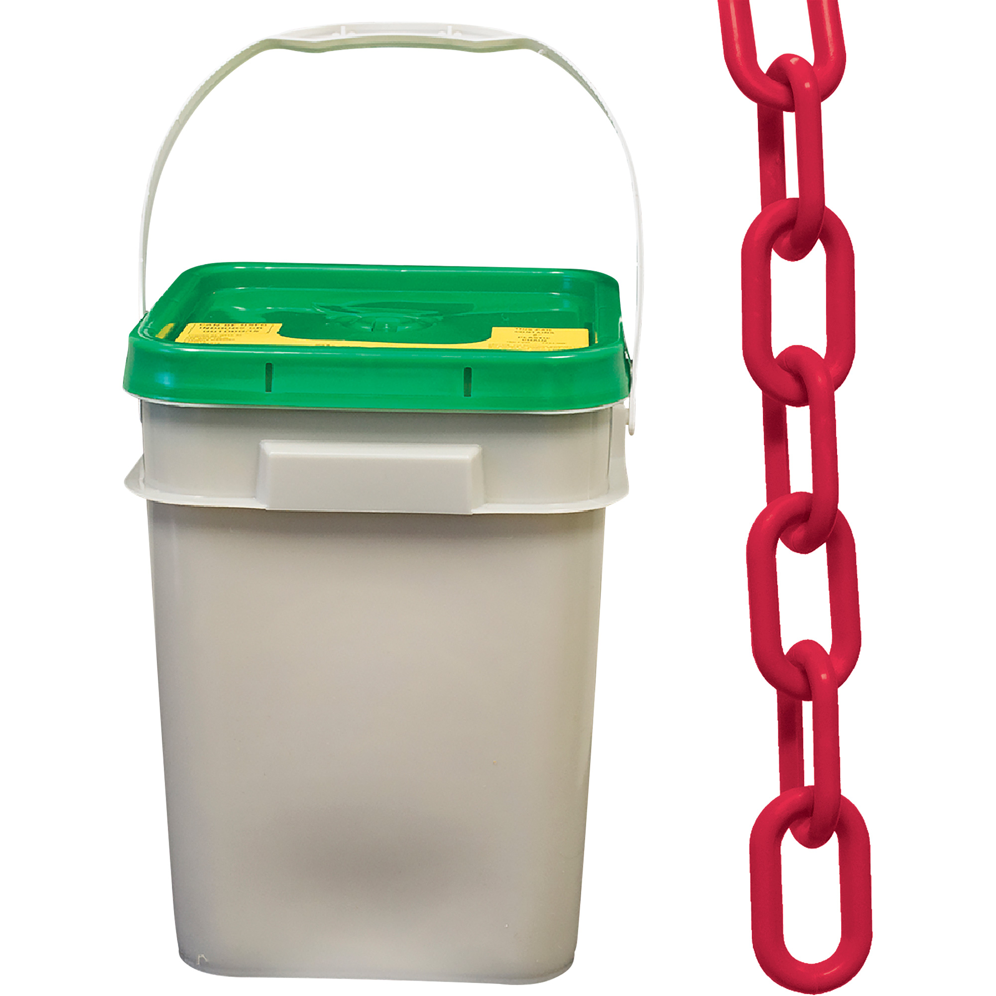Chaîne de sécurité en plastique robuste, Rouge