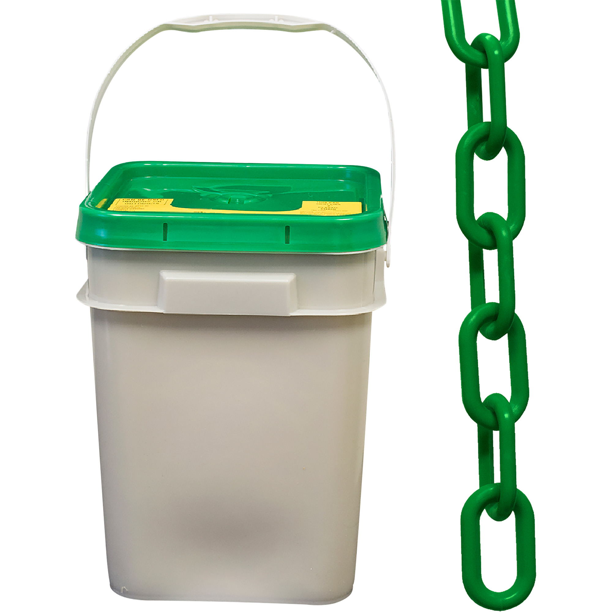 Chaîne de sécurité en plastique robuste, Vert