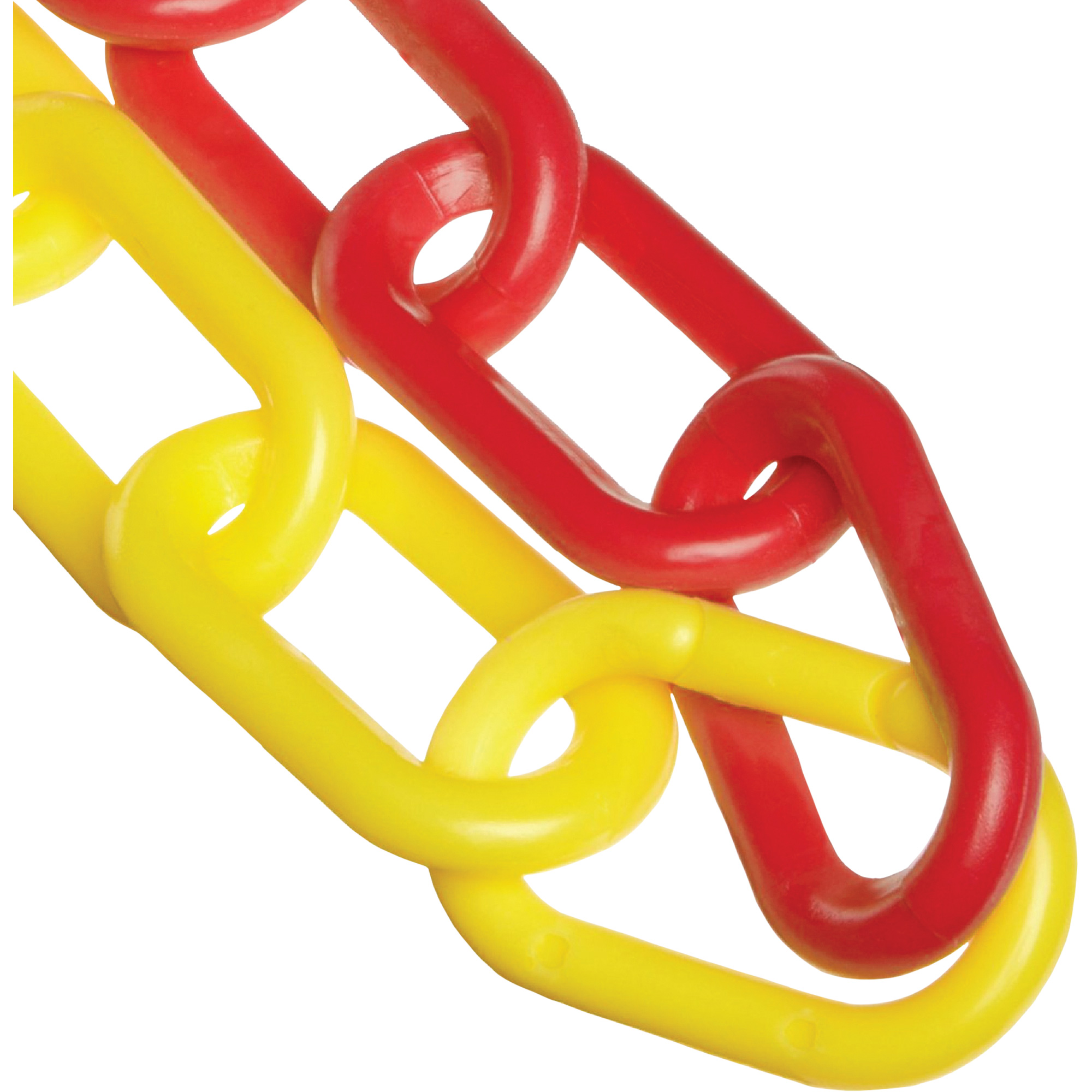 Chaîne de sécurité en plastique, Rouge/Jaune