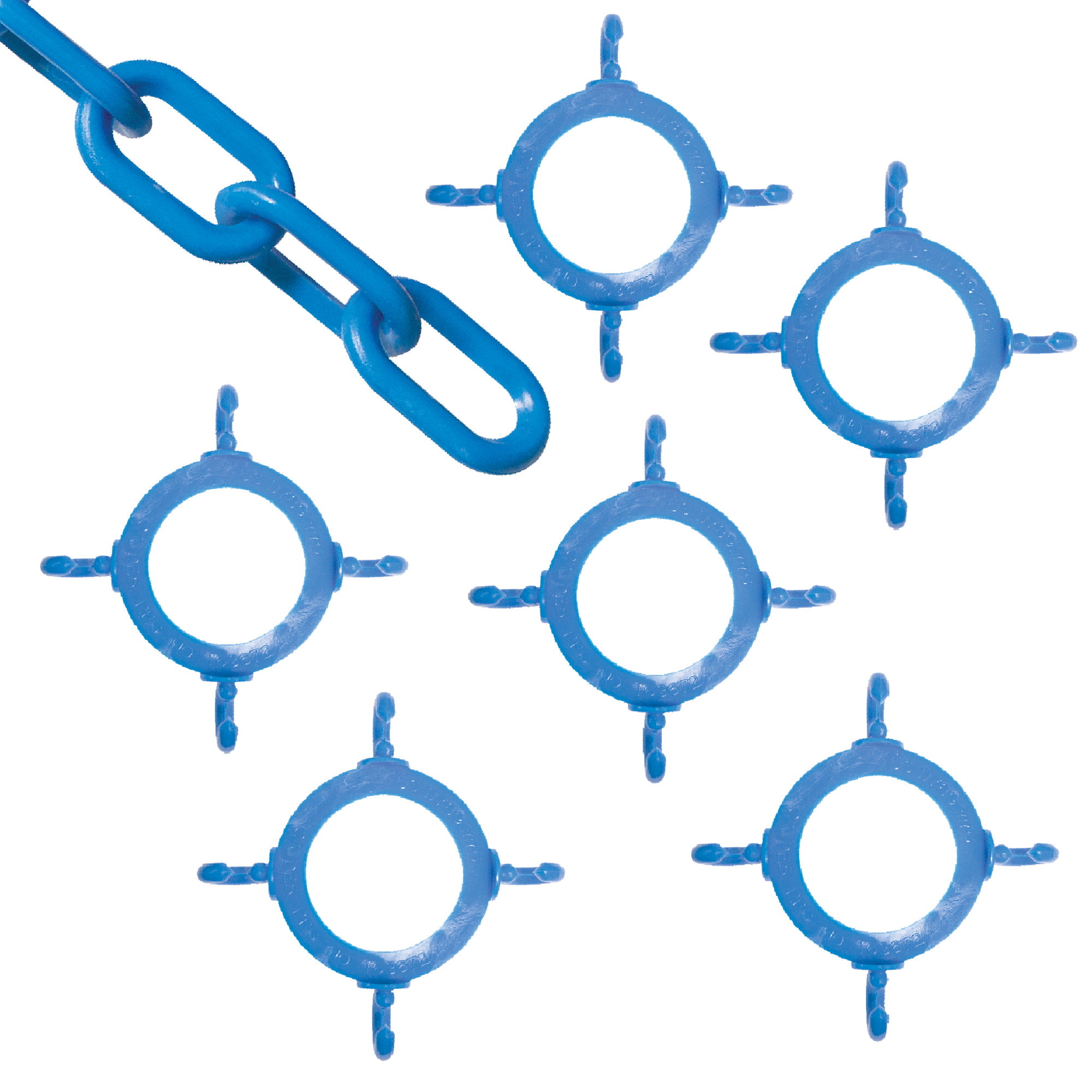 Ensemble de connecteurs de chaîne pour cônes, Bleu