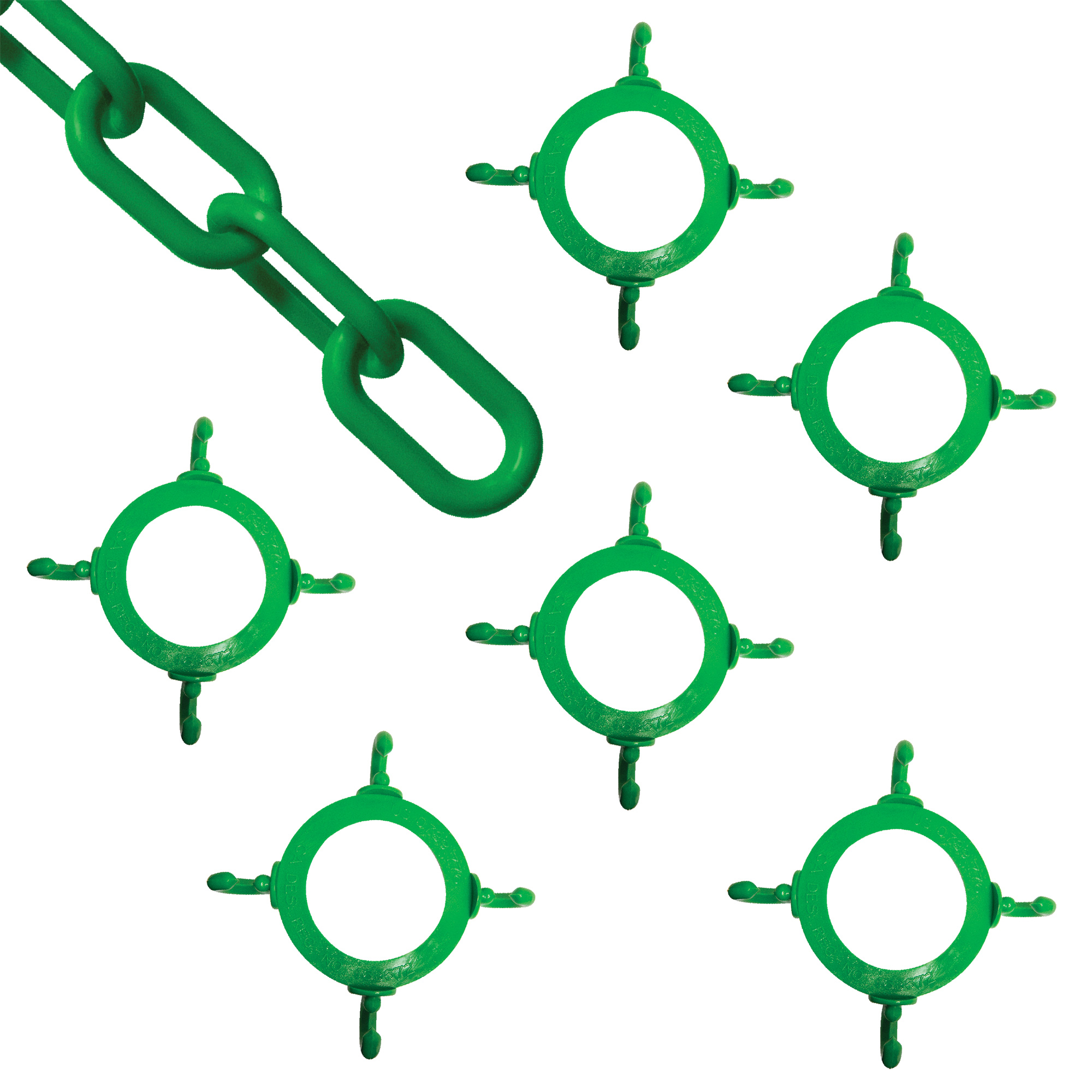 Ensemble de connecteurs de chaîne pour cônes, Vert