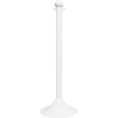 Poteau pour service léger, Hauteur de 41", Blanc