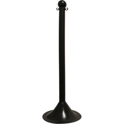 Poteau pour service léger, Hauteur de 41", Noir
