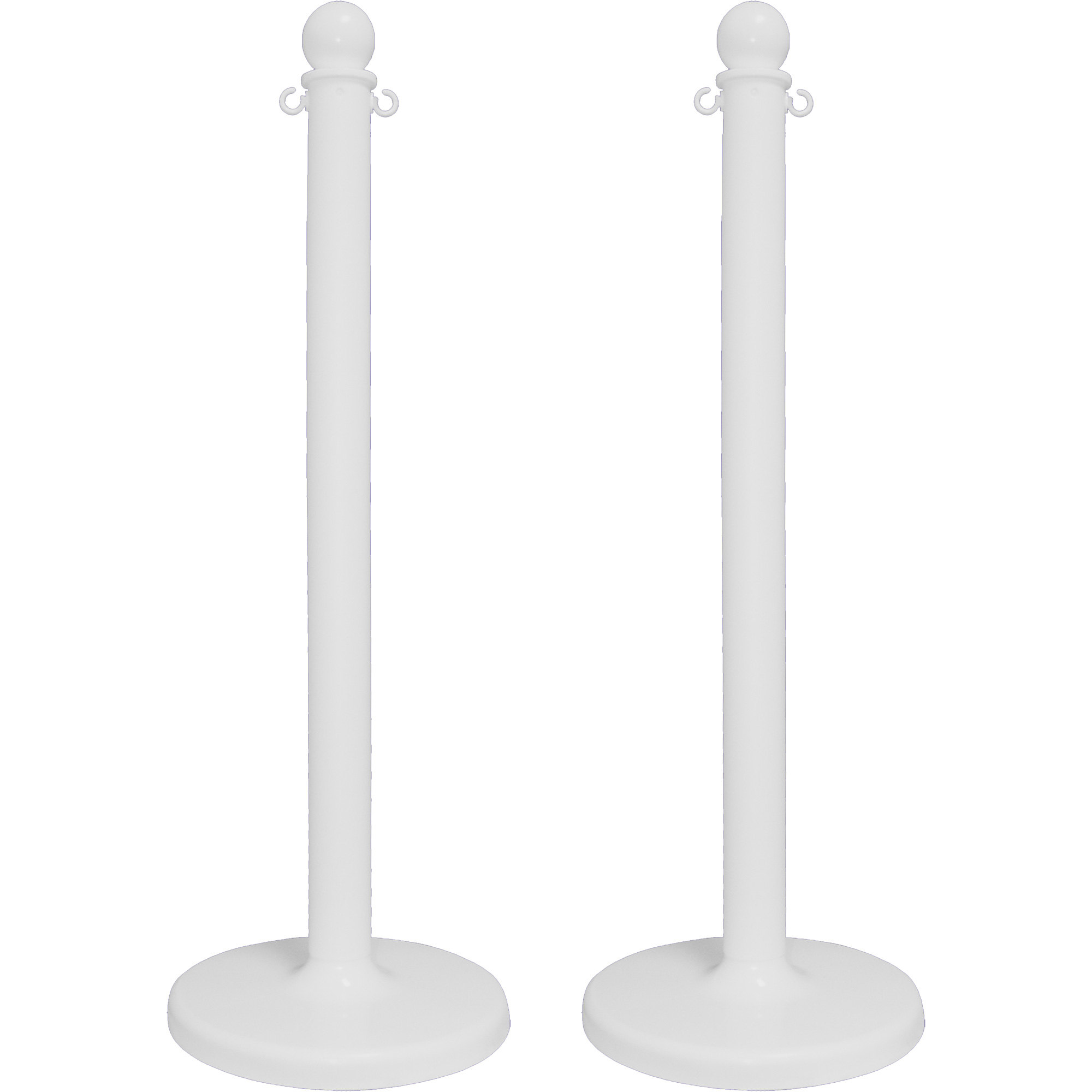 Poteau pour service moyen, Hauteur de 40", Blanc