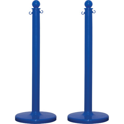 Poteau pour service moyen, Hauteur de 40", Bleu