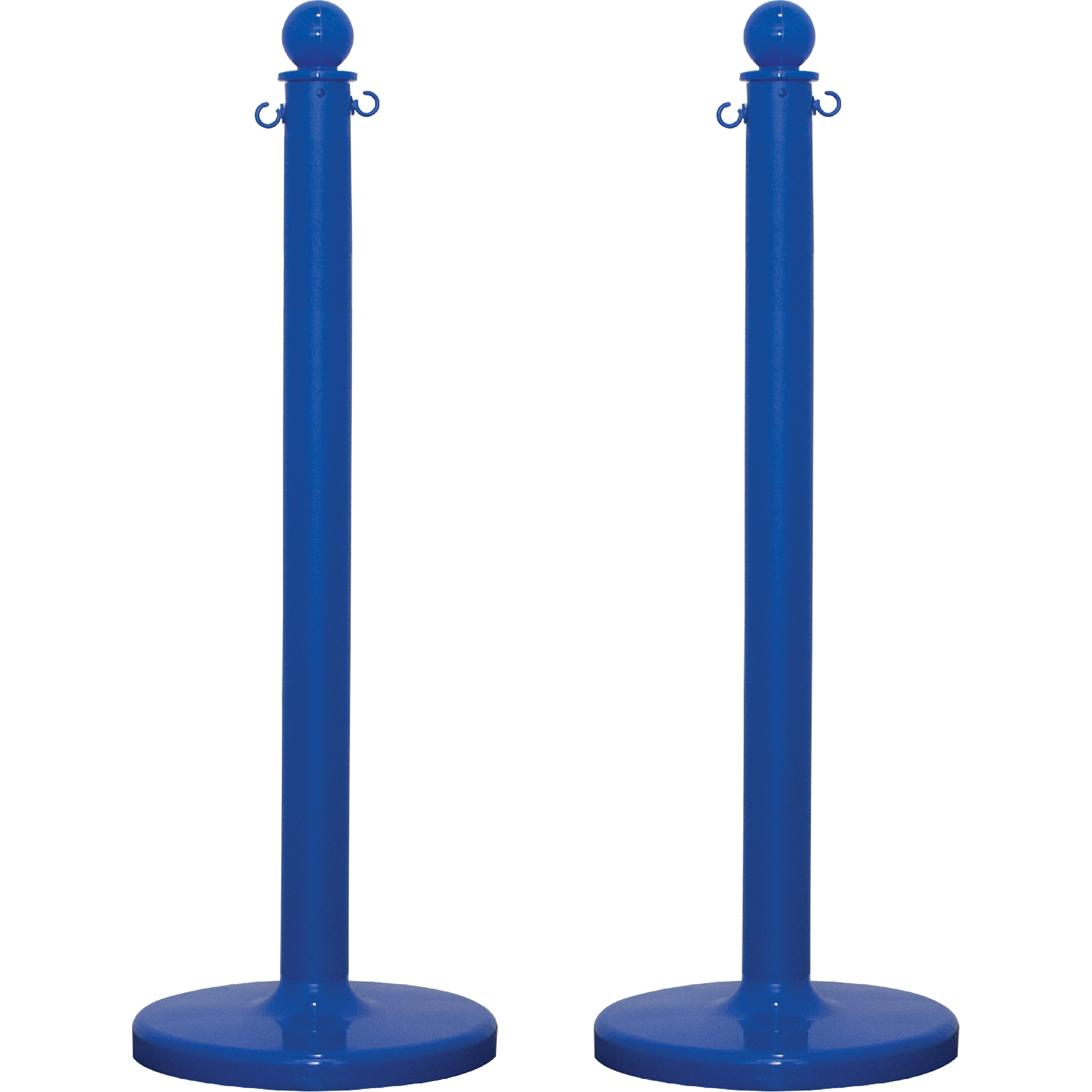 Poteau pour service moyen, Hauteur de 40", Bleu