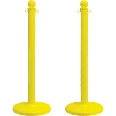 Poteau pour service moyen, Hauteur de 40", Jaune