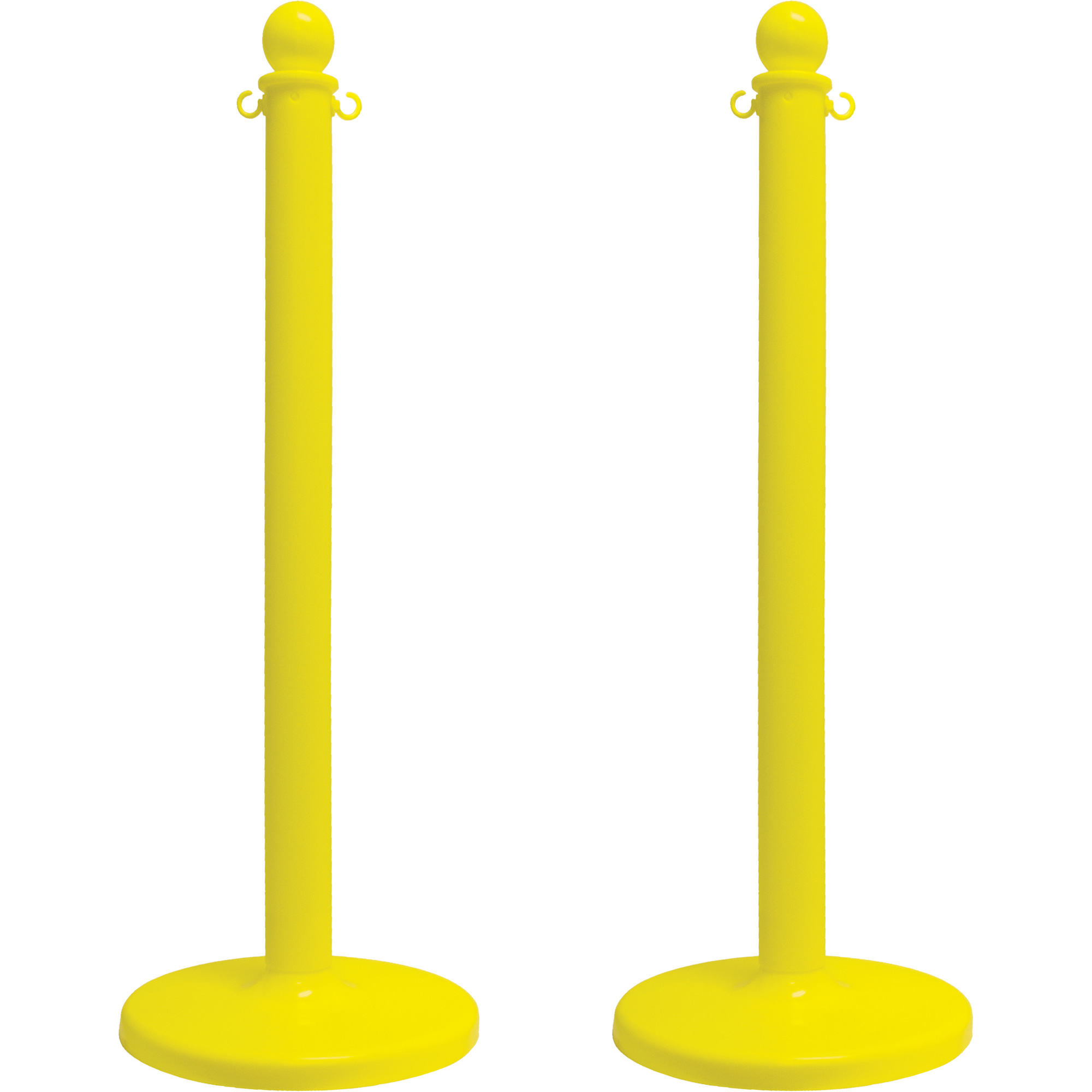 Poteau pour service moyen, Hauteur de 40", Jaune